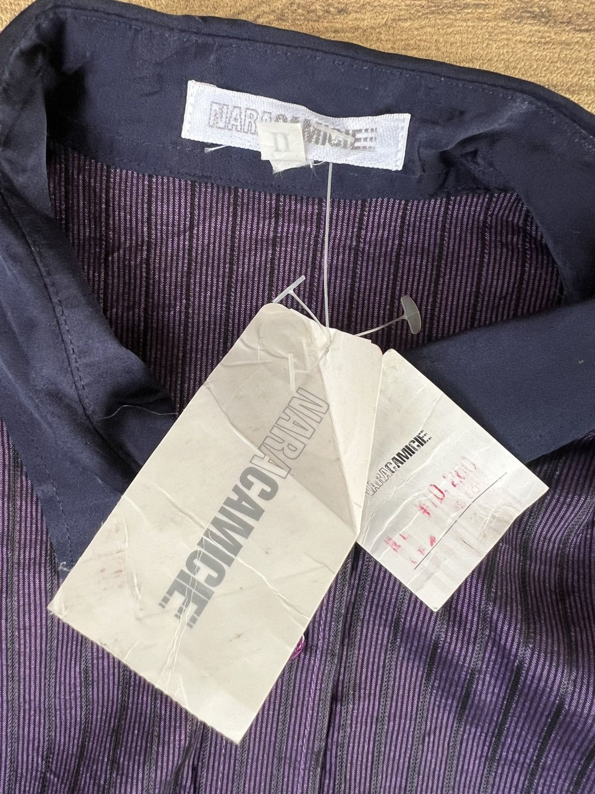 Vintage Vintage Naracamicie buttonshirt wit price tag Size M / US 6-8 / IT 42-44 - 4 Thumbnail