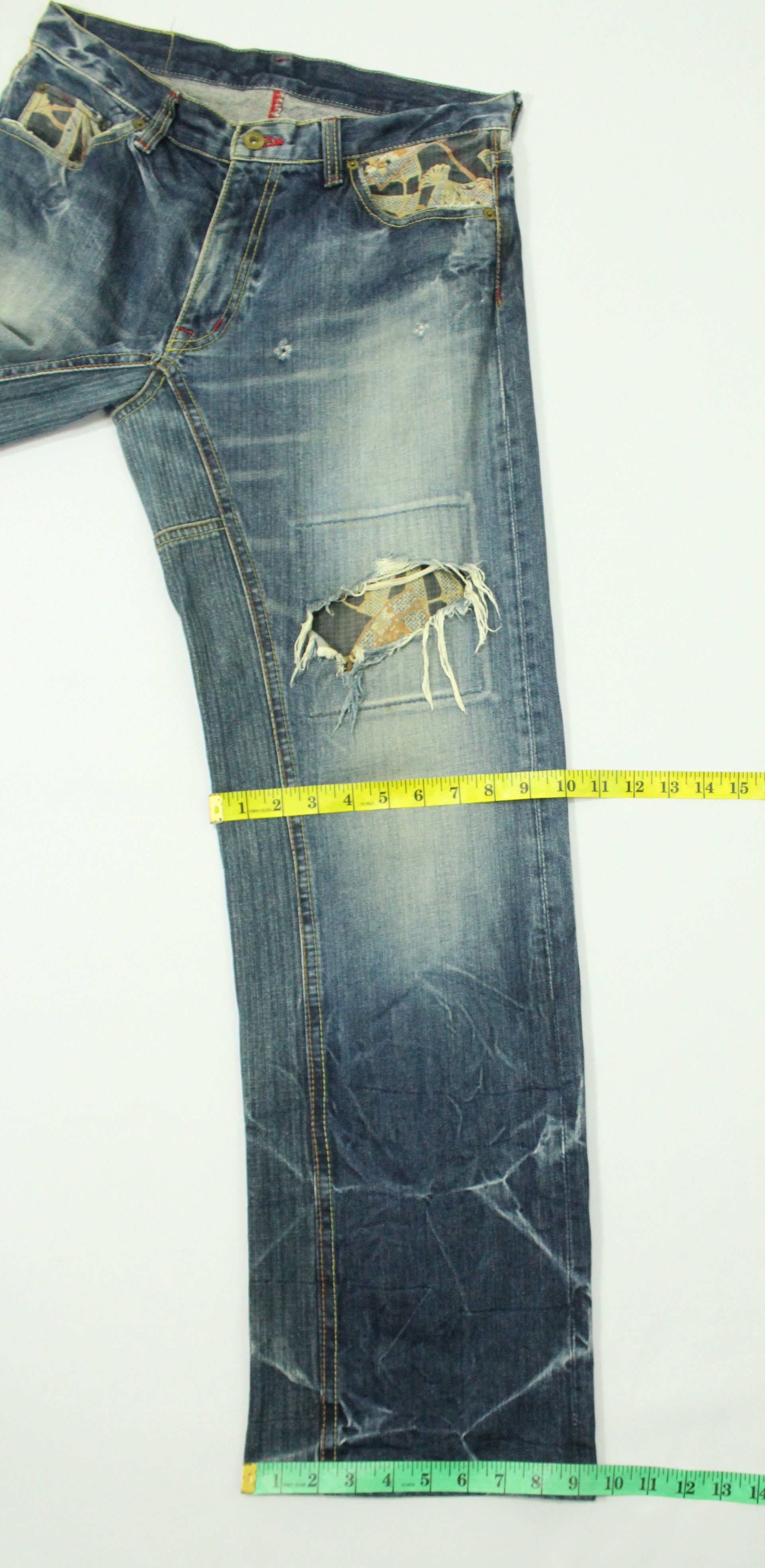 Eternal ETERNAL Denim Distressed Grunge Kapital Style Visvim Size US 32 / EU 48 - 20 Thumbnail