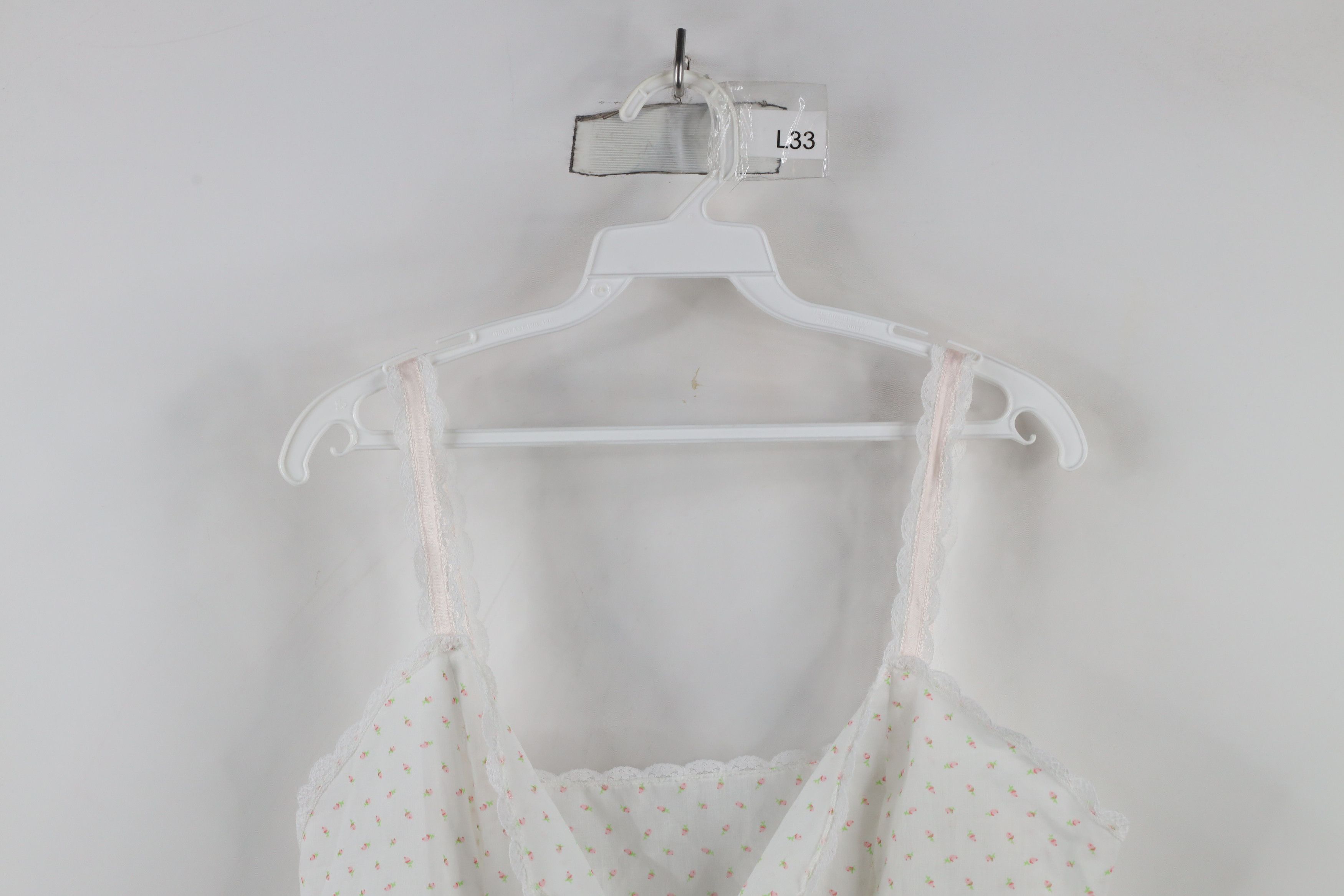 Vintage Vintage 70s Streetwear Sheer Lace Flower Night Shirt USA Size L / US 10 / IT 46 - 2 Thumbnail