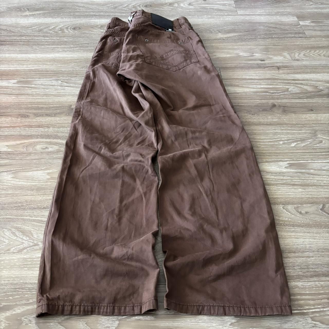 Japanese Brand Crazy Vintage Y2K/2000s Baggy Brown Skater Casual Pants! 36x31 Size US 36 / EU 52 - 4 Thumbnail