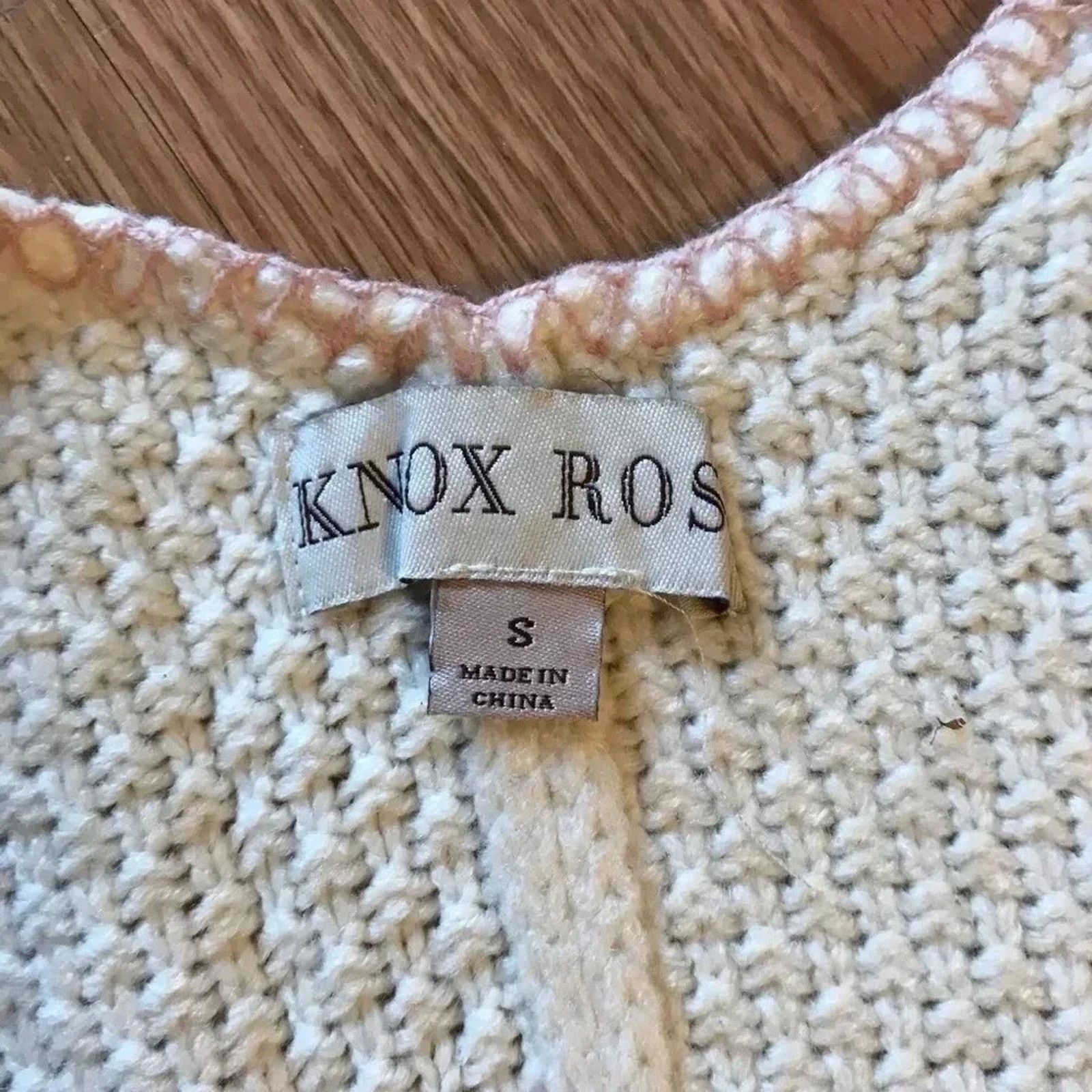 Other Knox Rose Knit Oversized Poncho Ivory Cream Size S / US 4 / IT 40 - 3 Thumbnail