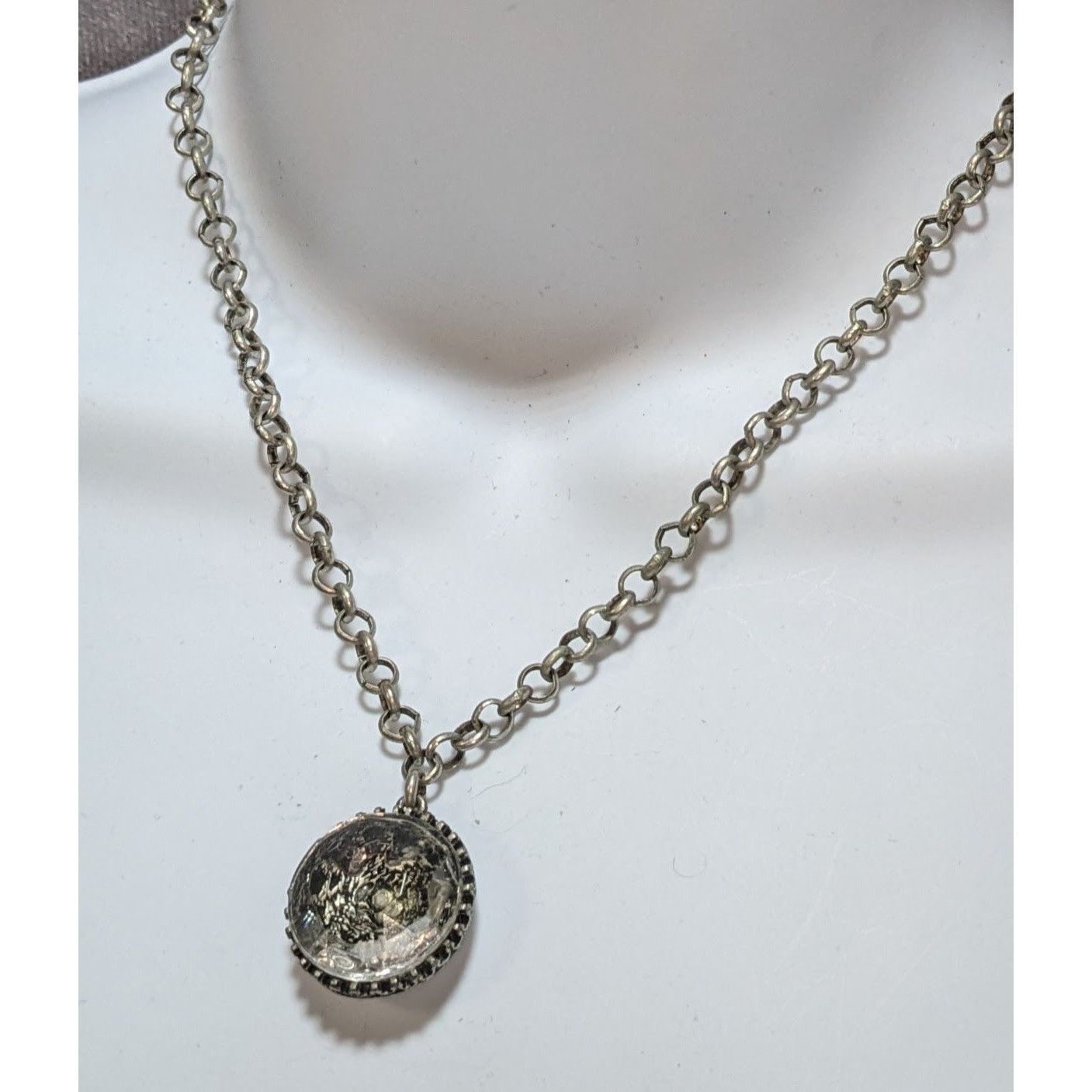 Loft Ann Taylor Loft Reversible Pendant Necklace With Floral Gem Size ONE SIZE - 1 Thumbnail