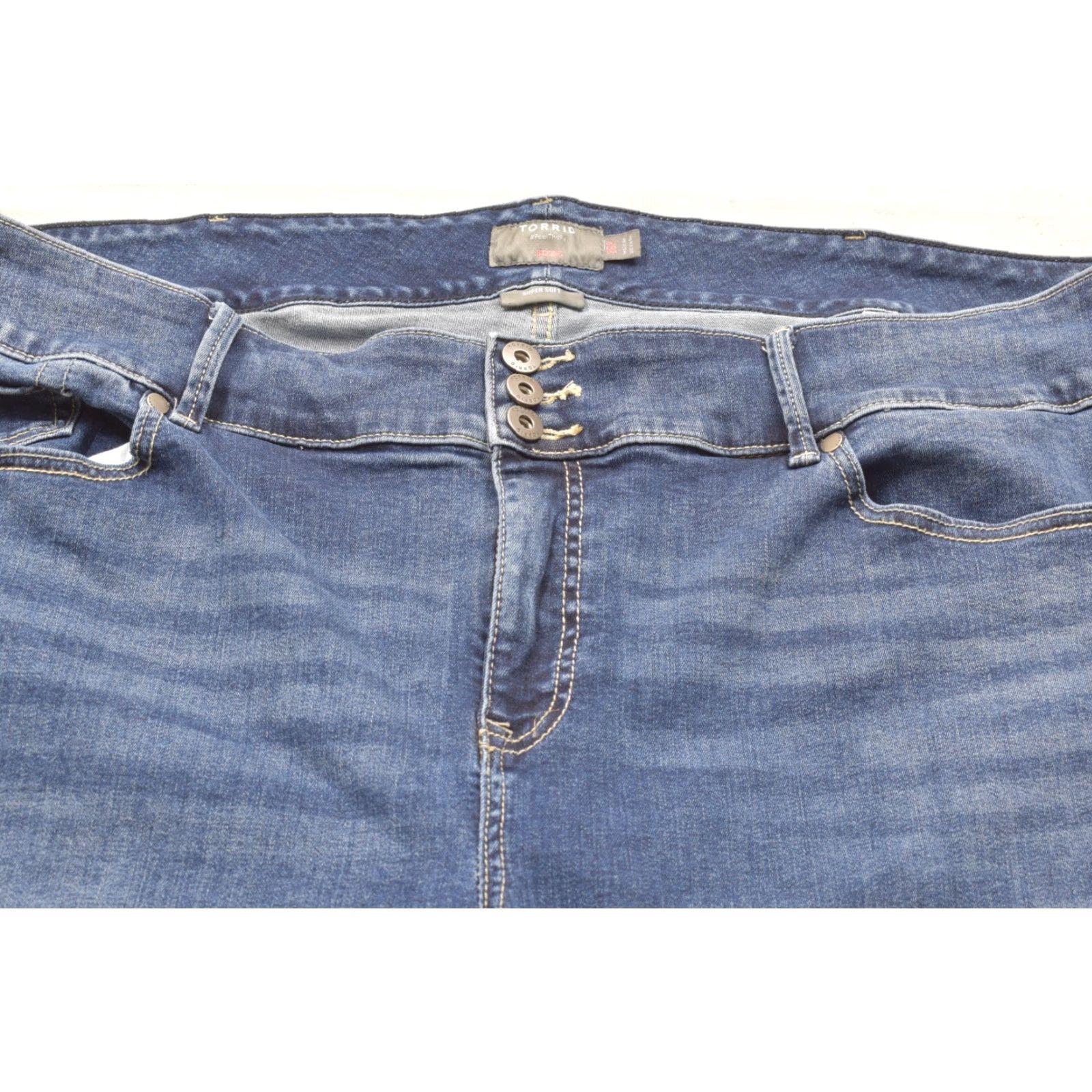 Torrid Torrid Jeans Jegging 26R Denim Dark Wash High Rise 3-Button Fly Women 5-Pocket Stretch Size 26" / US 2 / IT 38 - 5 Thumbnail