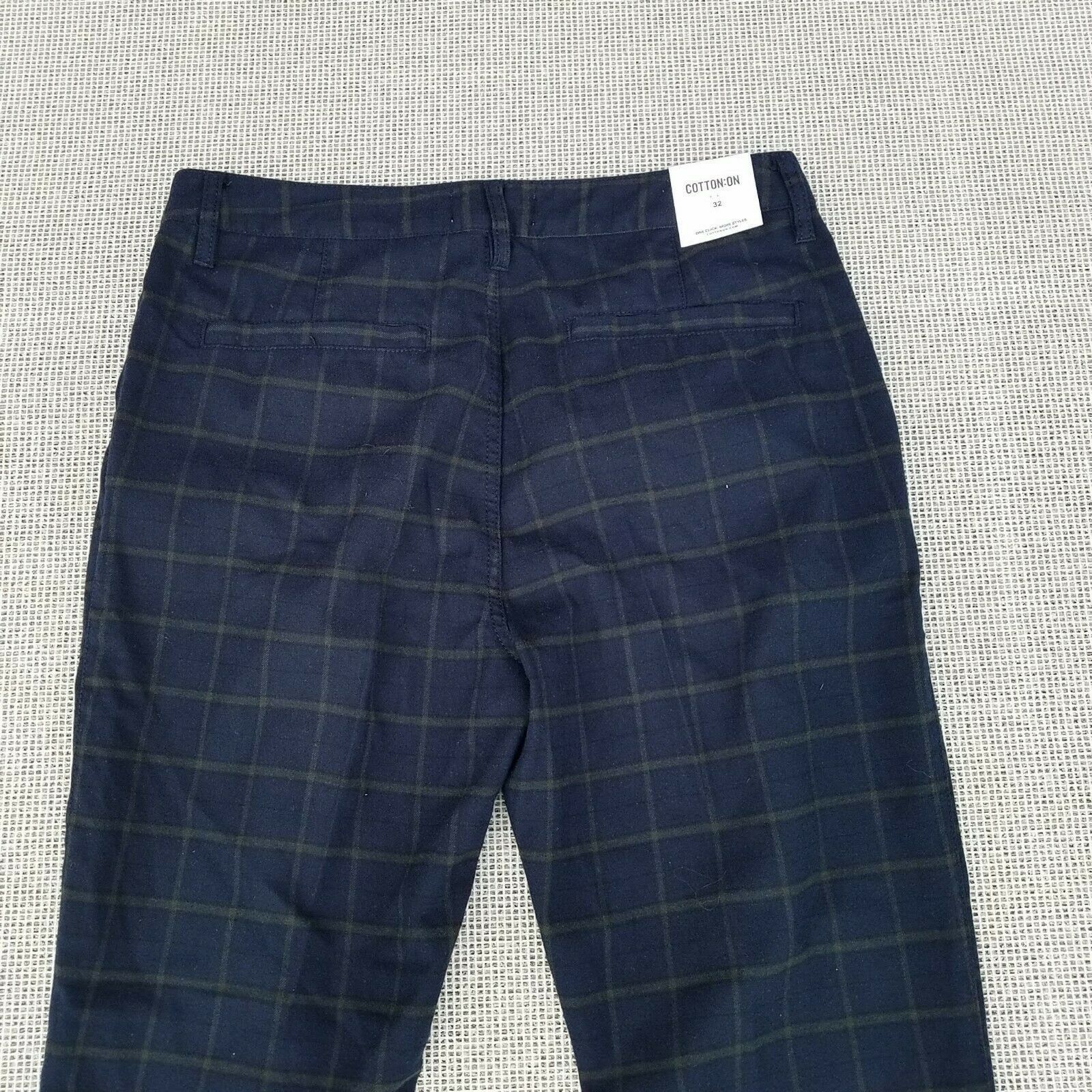 Cotton On Men's Cotton On Oxford Plaid Trouser. Size 32 Size US 32 / EU 48 - 11 Thumbnail