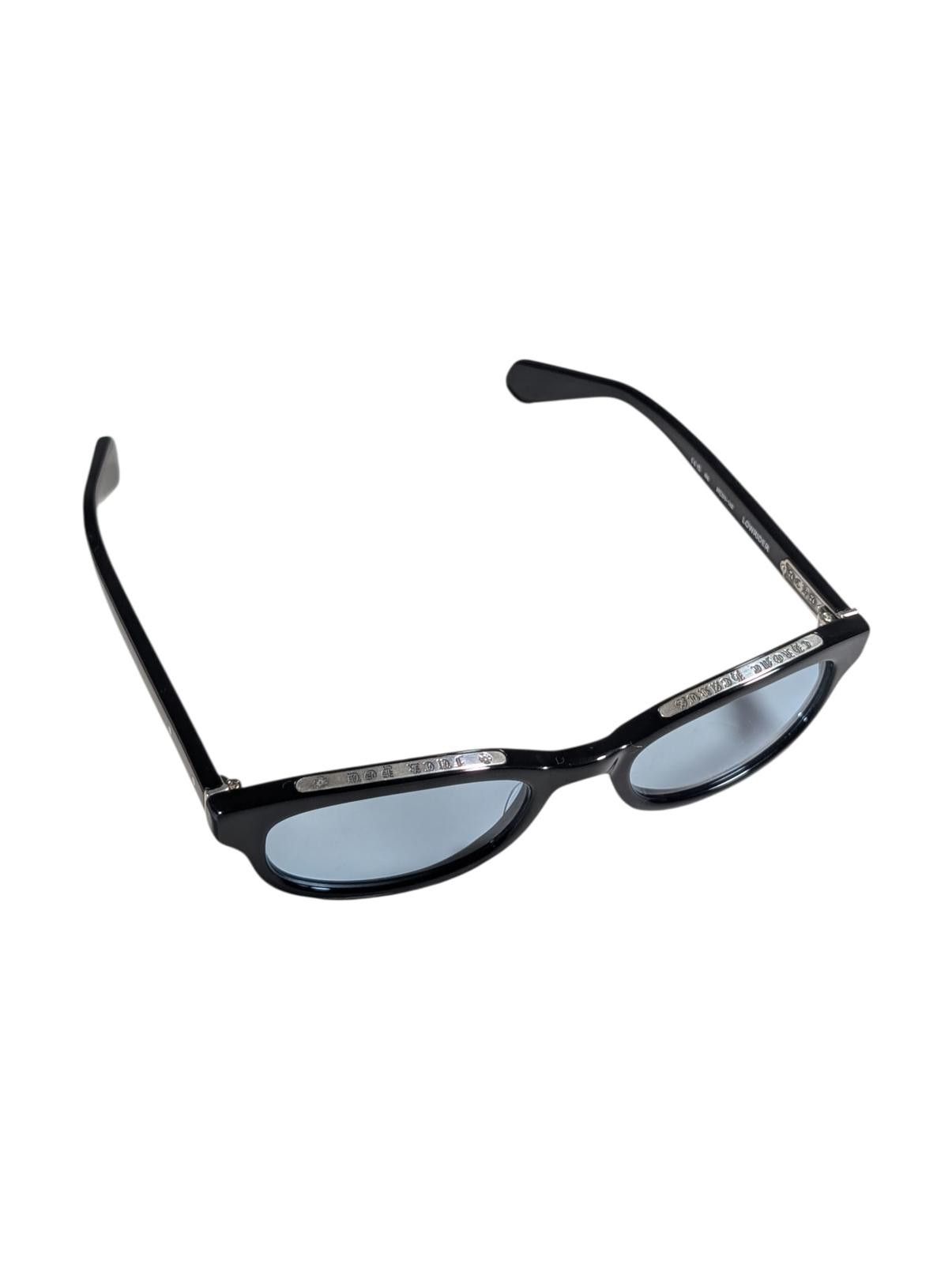 Chrome Hearts Lowrider Glasses Black Glossy Blue Tint Size ONE SIZE - 2 Thumbnail