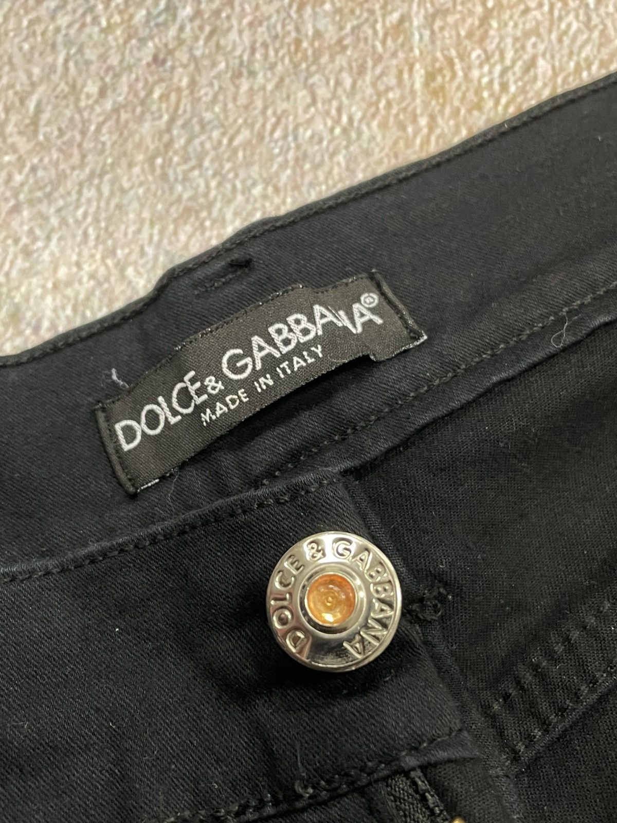 Dolce & Gabbana Vintage Dolce&Gabbana Big Logo Black Pants Size US 34 / EU 50 - 8 Thumbnail