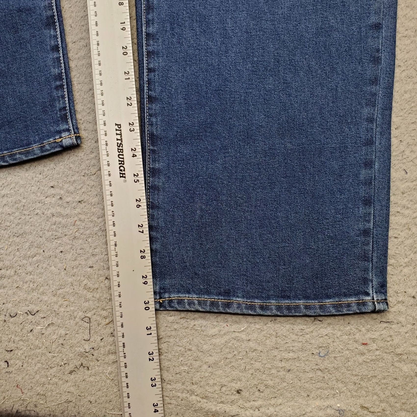 Vintage Seven7 Jeans Womens 16 Blue Denim Premium Streetwear Loose Straight MY10341DE Jeans Size 38" / US 16 / IT 52 - 4 Thumbnail