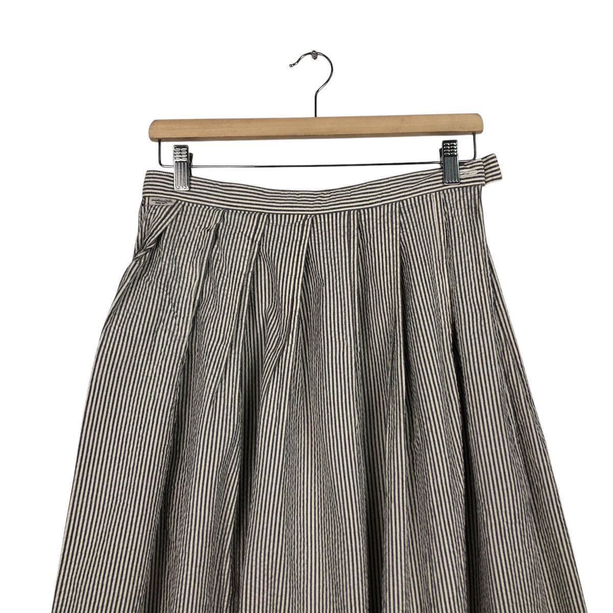 Issey Miyake 📌Vintage Hickory Chore Worker Skirt Mademoiselle Non Non Size 28" / US 6 / IT 42 - 4 Thumbnail