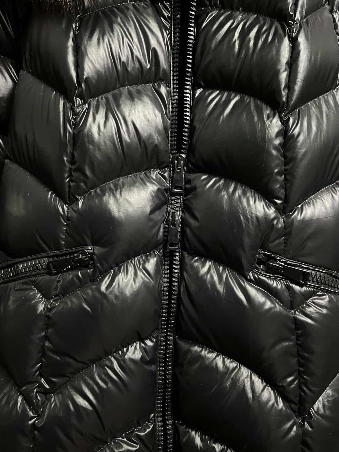 Moncler Moncler Long Black Down Coat Fur Hood Glossy Puffer Size US S / EU 44-46 / 1 - 3 Thumbnail