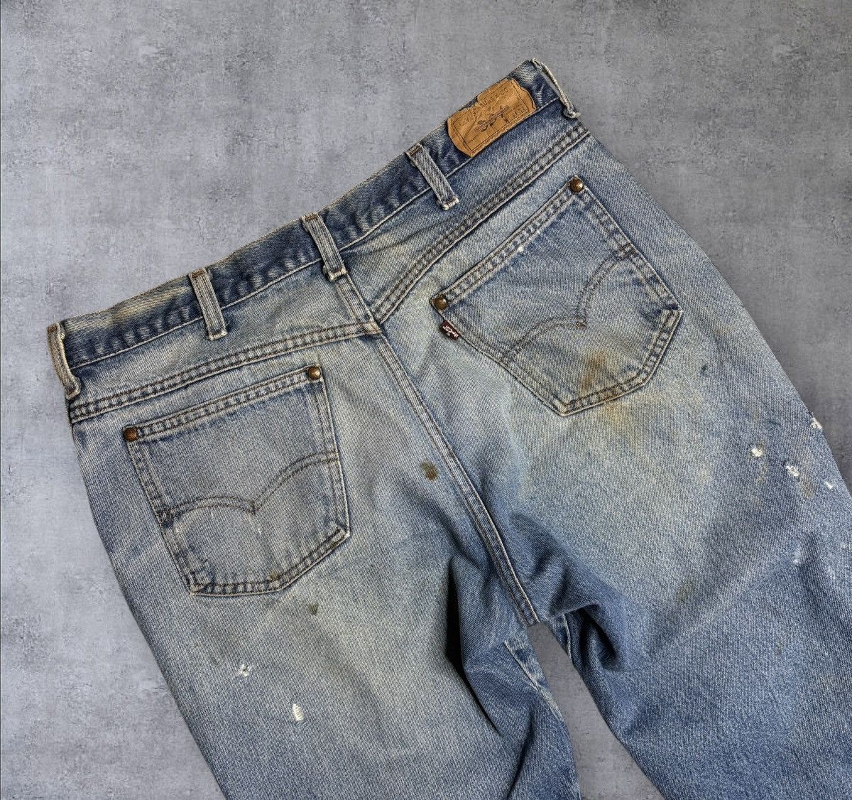 Levi's × Vintage Vintage 80s Levis 557 Cowboy Denim Jeans Size US 34 / EU 50 - 6 Thumbnail