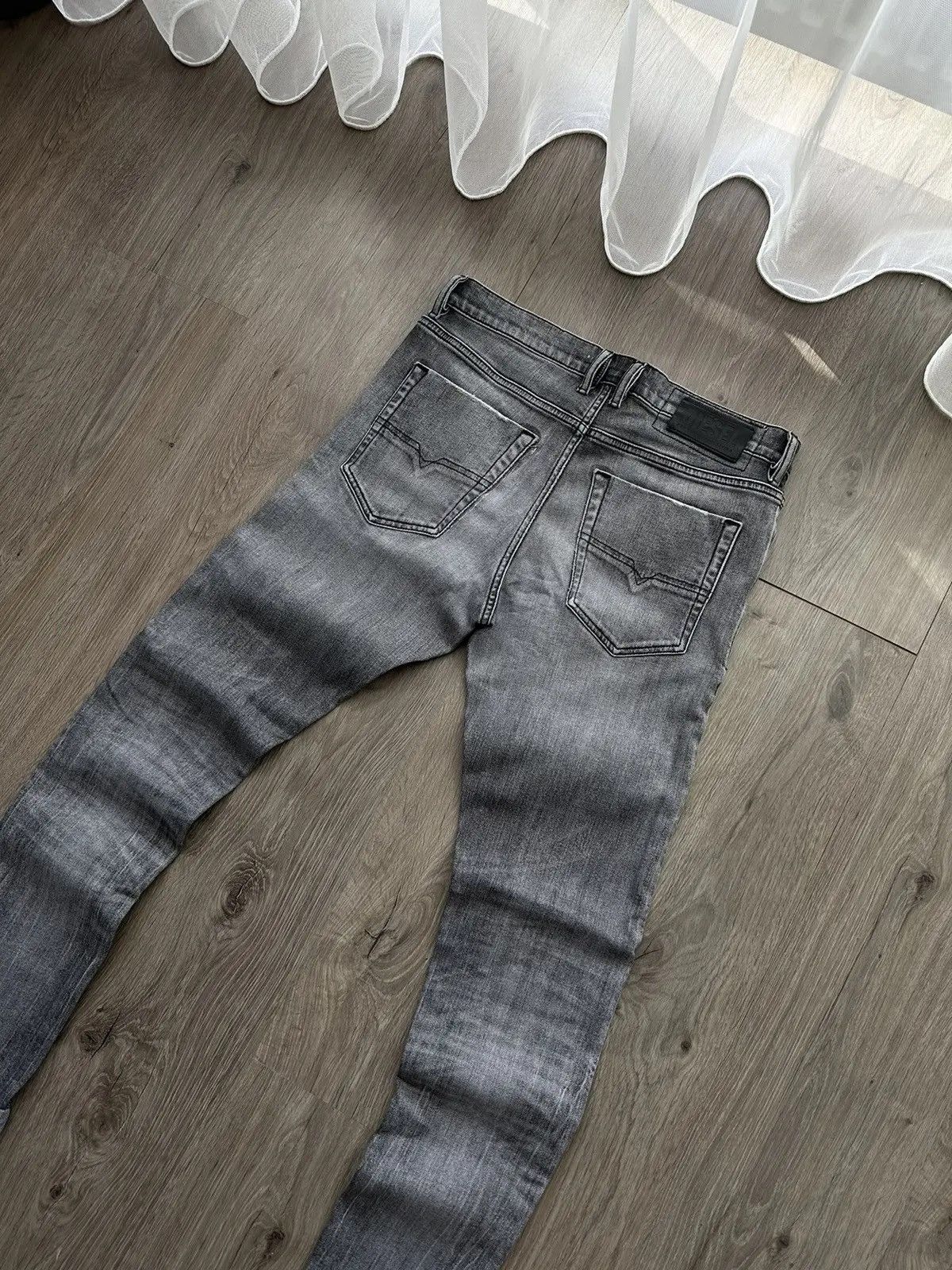 Diesel × Vintage Vintage Diesel Gray Denim Tepphar Pants Size US 31 - 5 Thumbnail