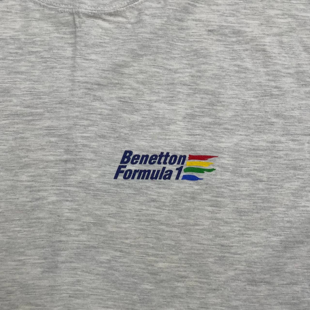 Formula 1 Vintage 90s Benetton Formula One 1 Racing T Shirt Gray L/XL Size US XL / EU 56 / 4 - 5 Thumbnail