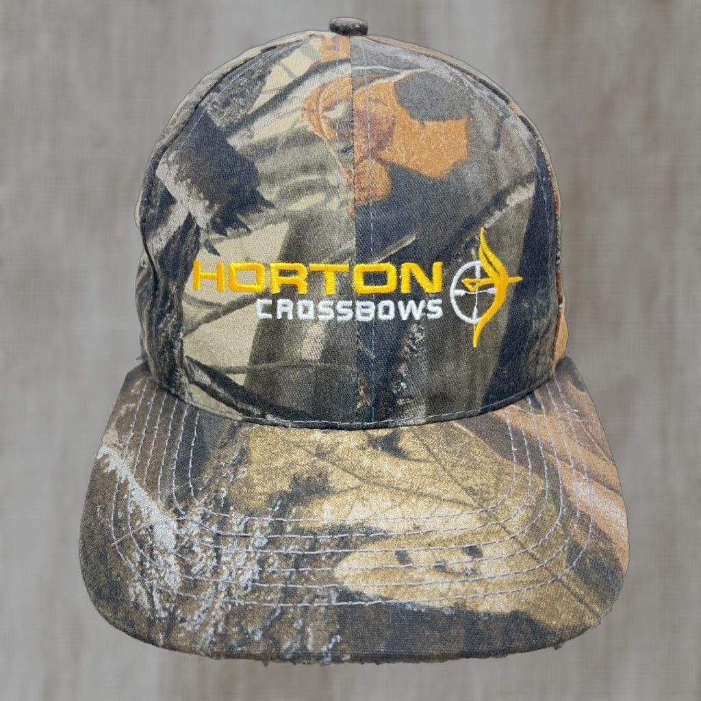 Realtree Graffiti Horton Crossbows Hat Cap Realtree Camo Strap Back Dad Hardwoods Hunting Adult Vintage Camouflage Twill Snapback Mens Brown Cotton USA Size ONE SIZE - 1 Thumbnail
