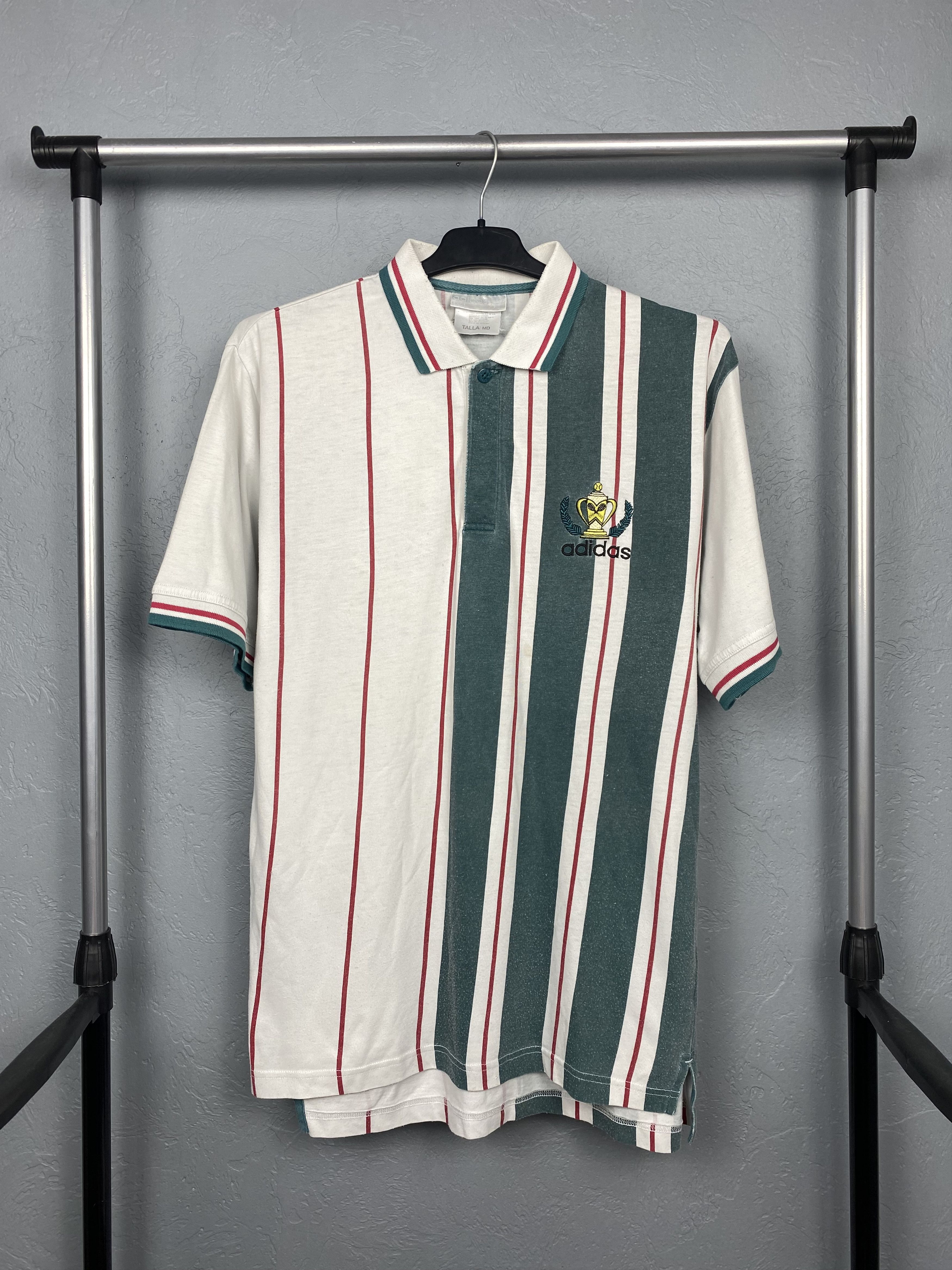 Adidas Adidas 90s Vintage Mens Polo Shirt Size US M / EU 48-50 / 2 - 1 Thumbnail