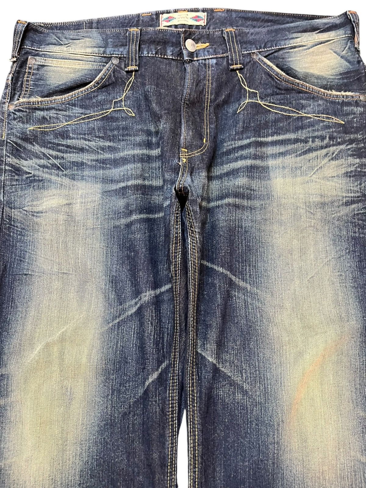 Edwin Vintage Edwin XV Baggy Mudwash Whiskers Denim Size US 42 / EU 58 - 2 Thumbnail