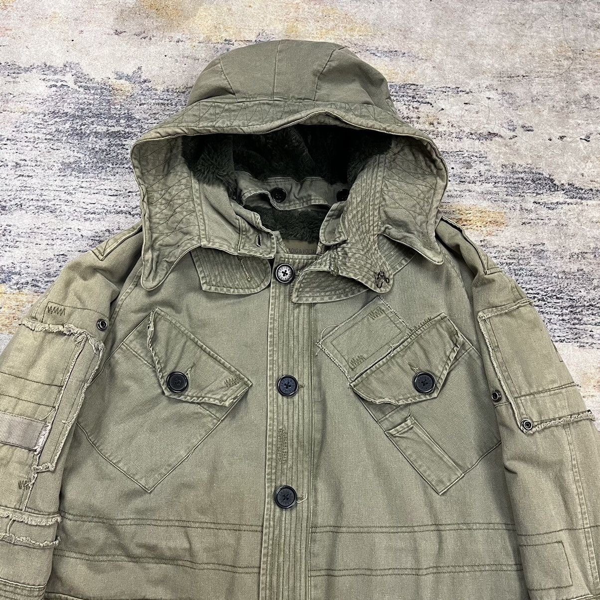 Zadig & Voltaire ZADIG & VOLTAIRE HOODED BRITISH ARMY PATCHWORK PARKA JACKET Size XS / US 0-2 / IT 36-38 - 3 Thumbnail