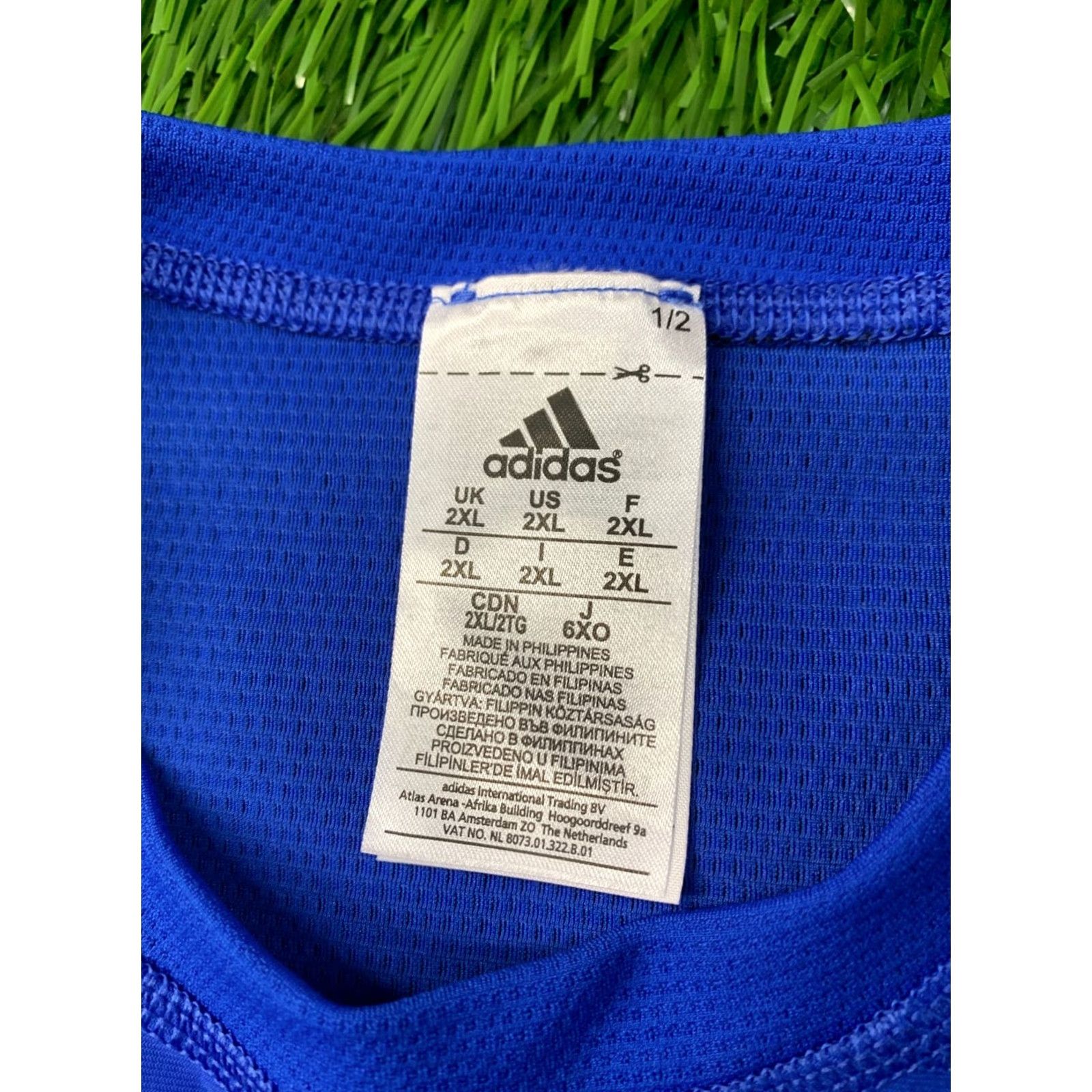Adidas ADIDAS Techfit T-Shirt Shirt Men XXL Blue and Black 2015 Techfit Compression Size US XXL / EU 58 / 5 - 7 Thumbnail