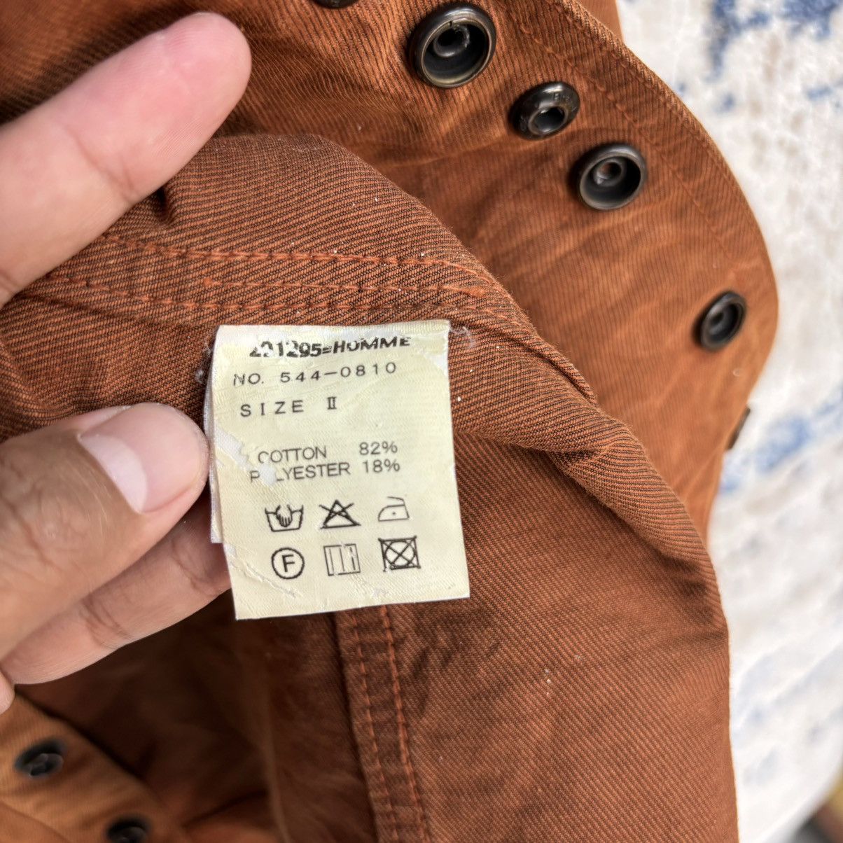 Japanese Brand Vintage 291295 Homme Metal Button Denim Jacket Size US S / EU 44-46 / 1 - 14 Thumbnail