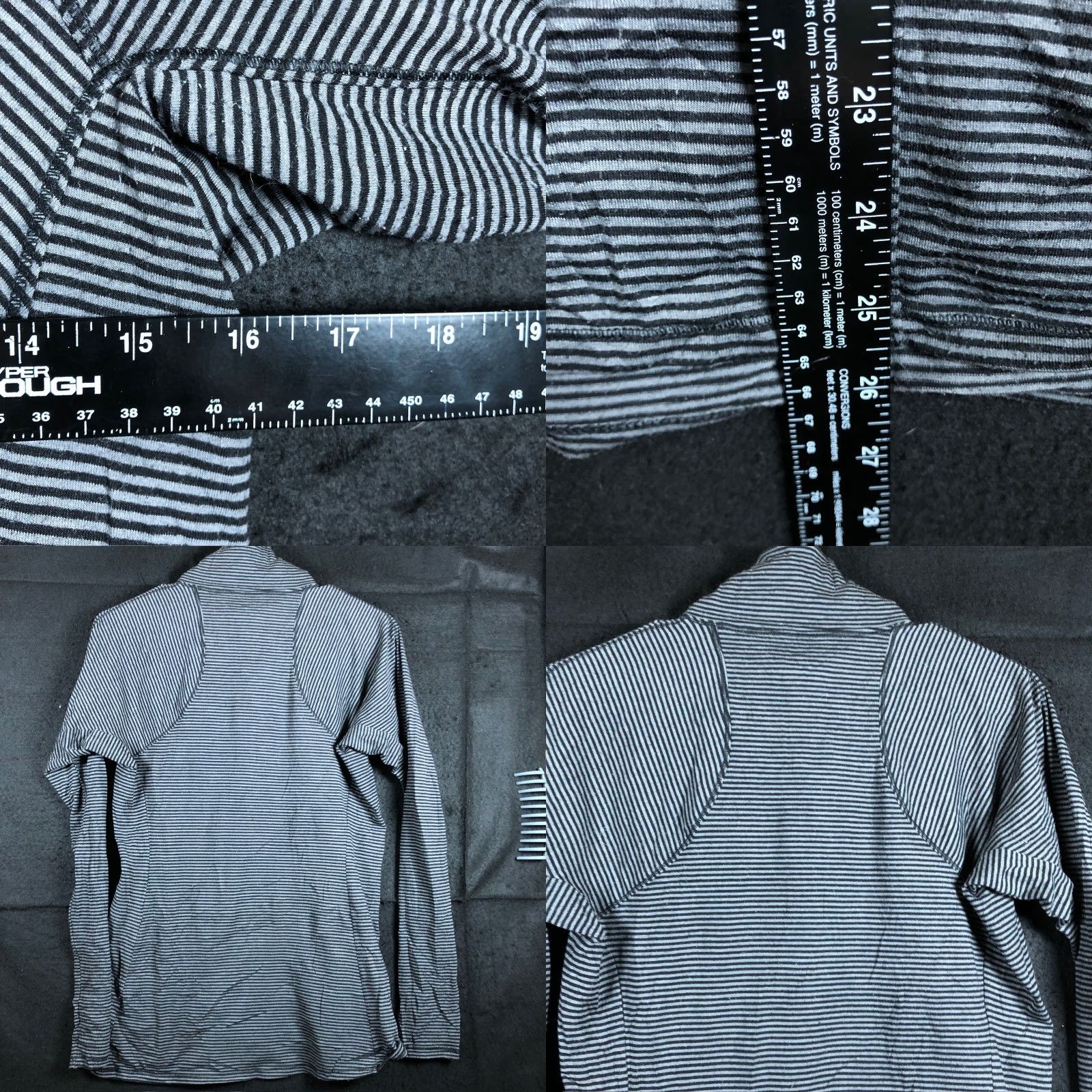 Vintage Columbia Shirt Womens Black Gray Striped 1/4 Zip Long Sleeve Omni-Wick M Size M / US 6-8 / IT 42-44 - 8 Thumbnail