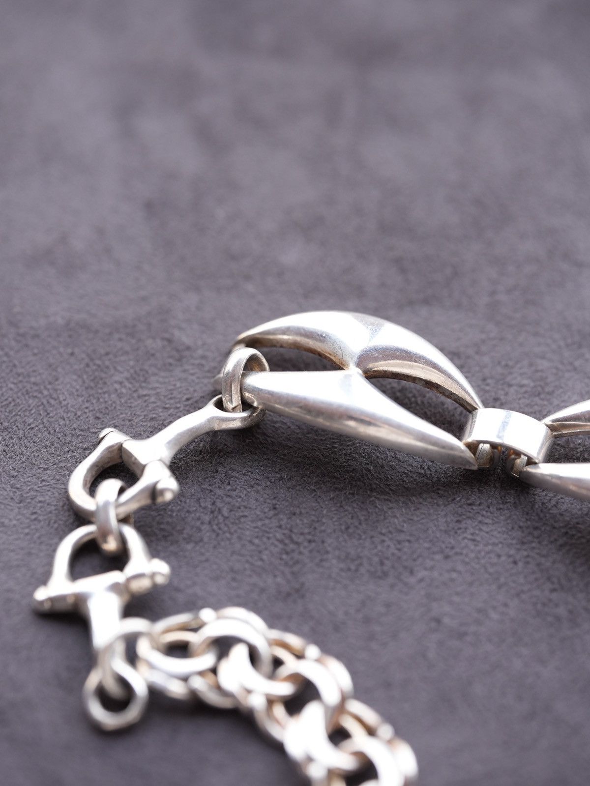 Japanese Brand 倶利伽羅竜王 - Reworked Vintage Silver Necklace by Machico Okano - Size ONE SIZE - 4 Thumbnail