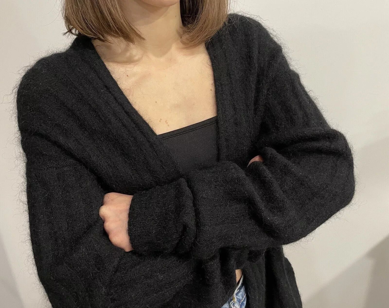 Acne Studios Acne Studios Raya Short Rib Mohair Wool Cardigan Womens Size XS / US 0-2 / IT 36-38 - 10 Thumbnail