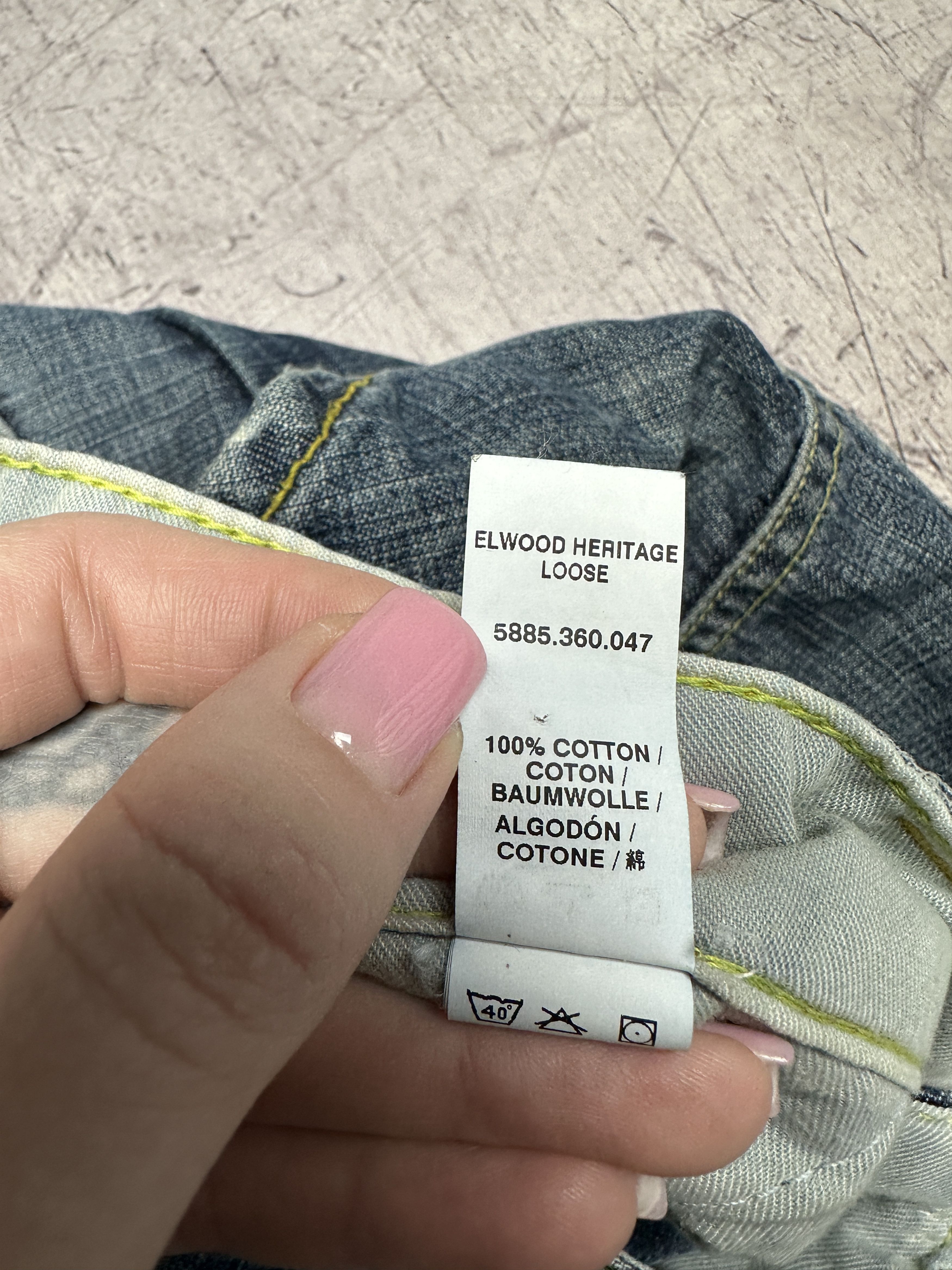 G-Star G Star Raw Vintage Mens Elwood Denim Pants Double Knee Jeans Size US 34 / EU 50 - 5 Thumbnail