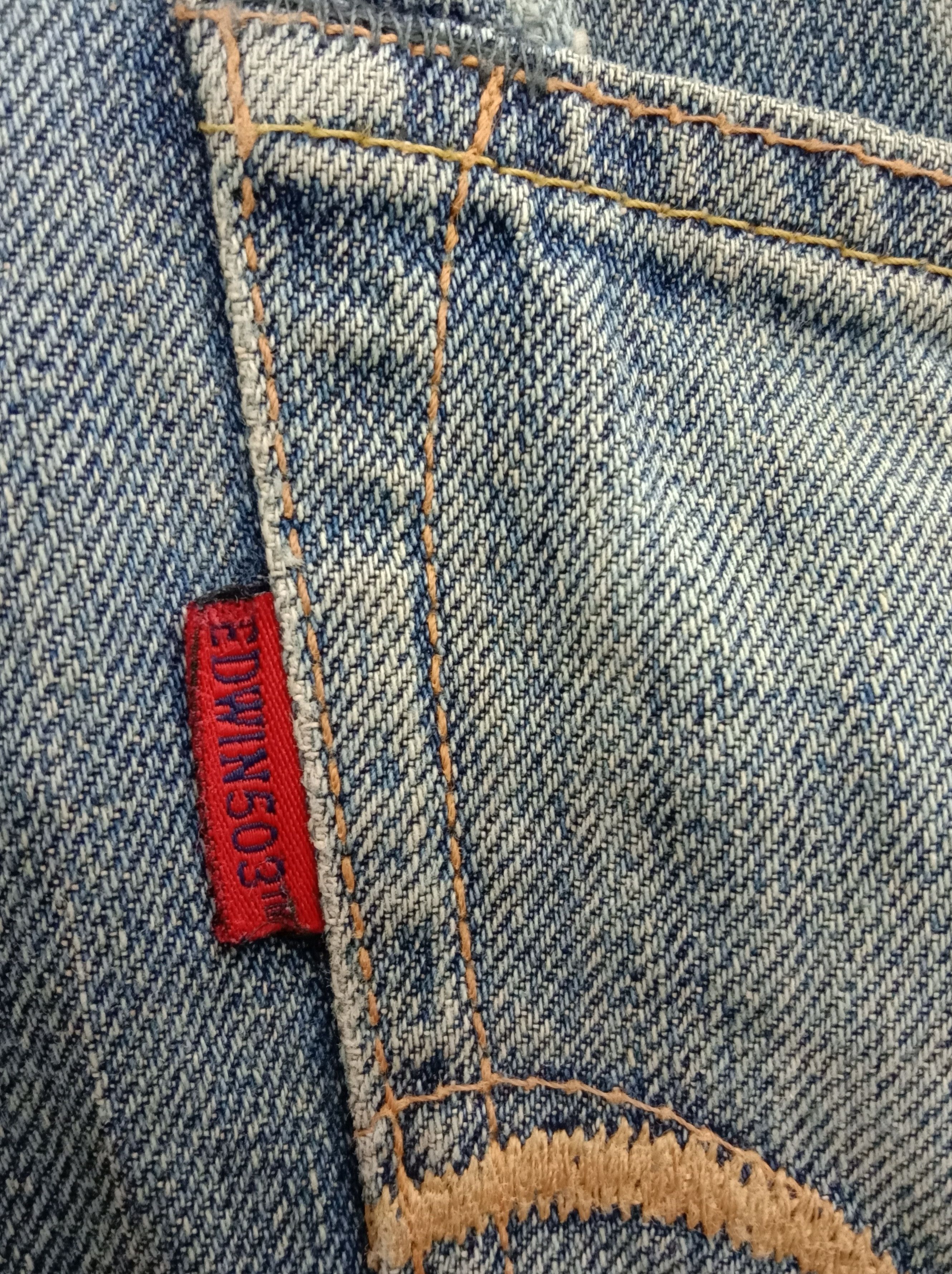 Edwin Vintage Edwin 503 Blue Wash Jeans Size US 33 - 11 Thumbnail