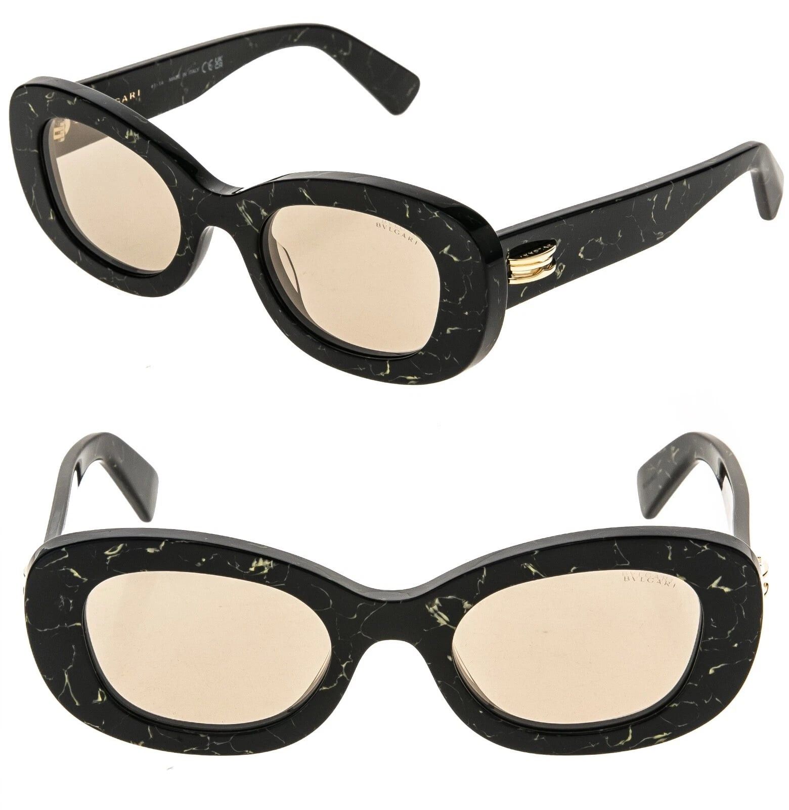 Bvlgari BVLGARI 40039 B.zero1 BV40039I Abstract Oval Sunglasses 05L Size ONE SIZE - 1 Thumbnail