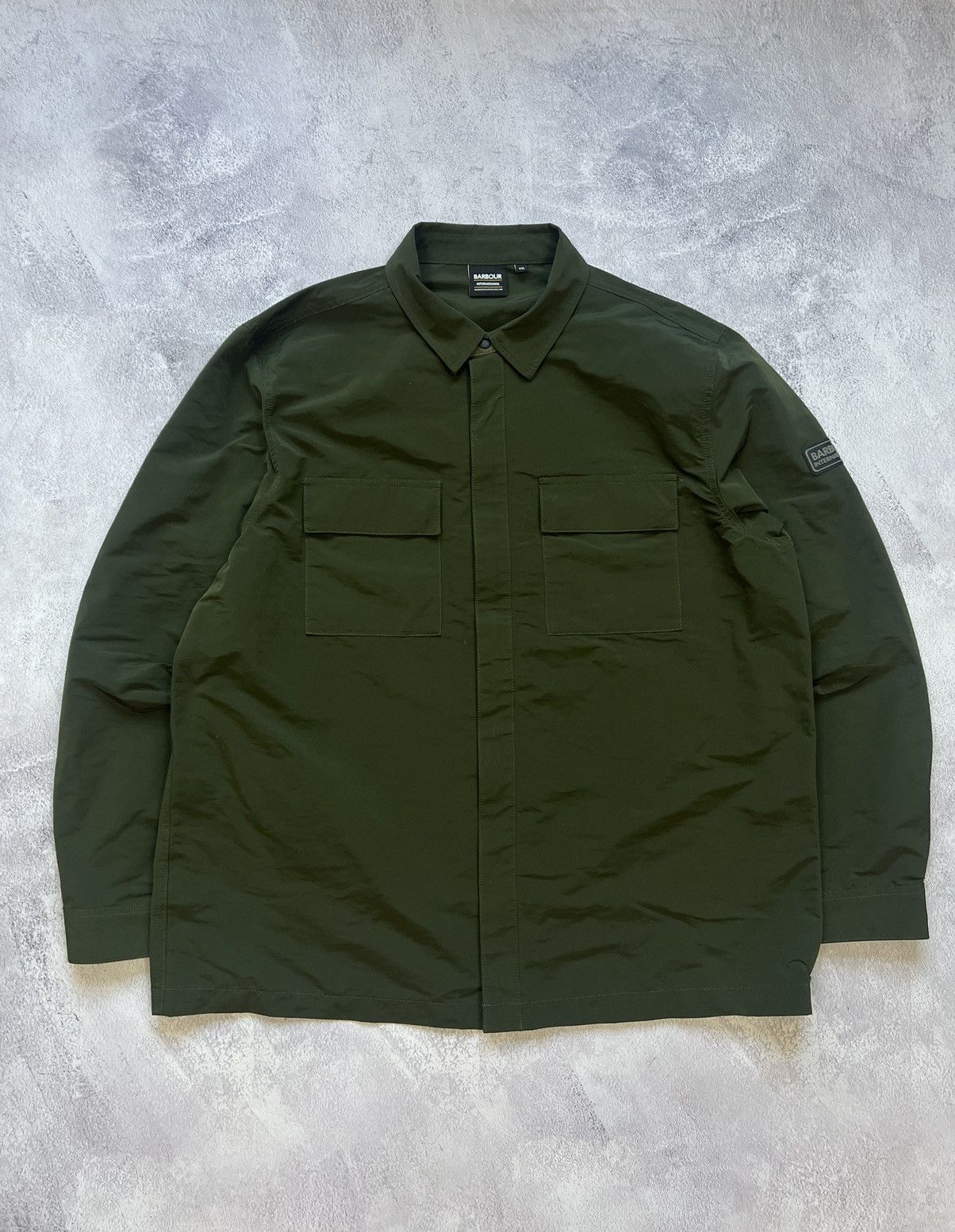 Barbour × Japanese Brand Barbour International Nylon Coach Jacket Khaki Mens: XXL Size US XXL / EU 58 / 5 - 1 Thumbnail