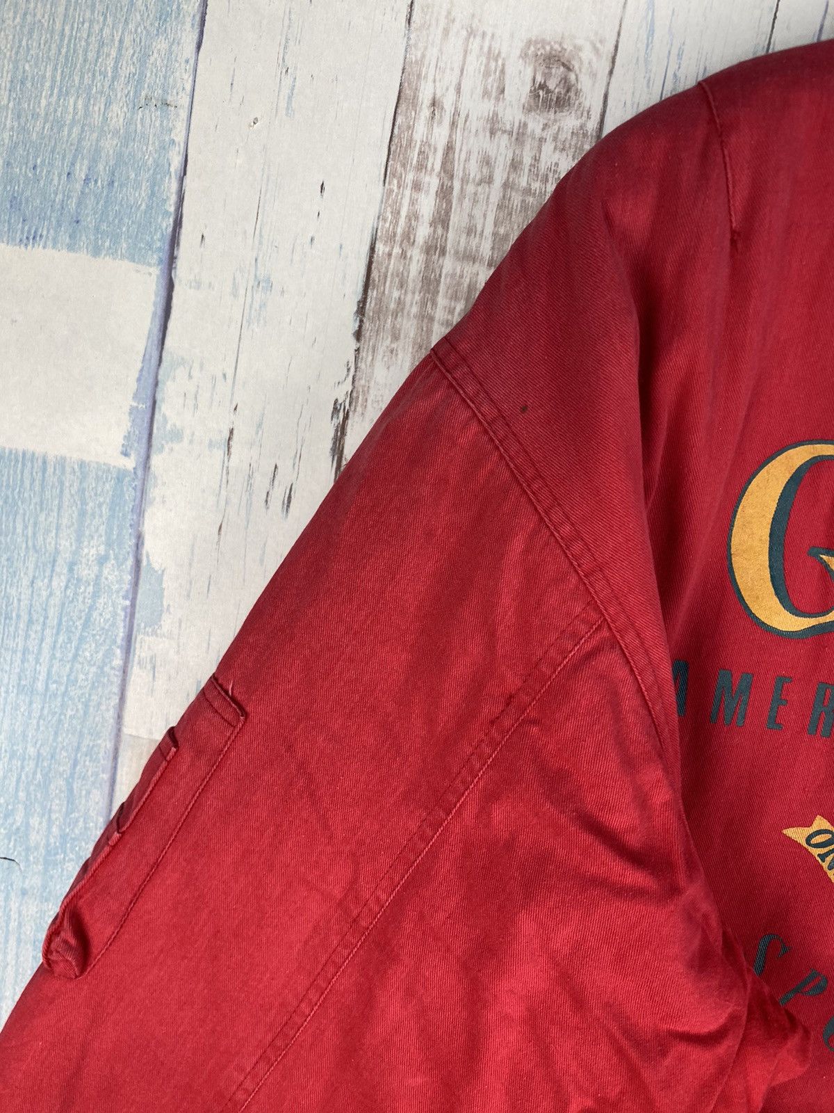 Vintage Vintage GQ Ford Sun Faded Bomber Jacket Size US XXL / EU 58 / 5 - 9 Thumbnail