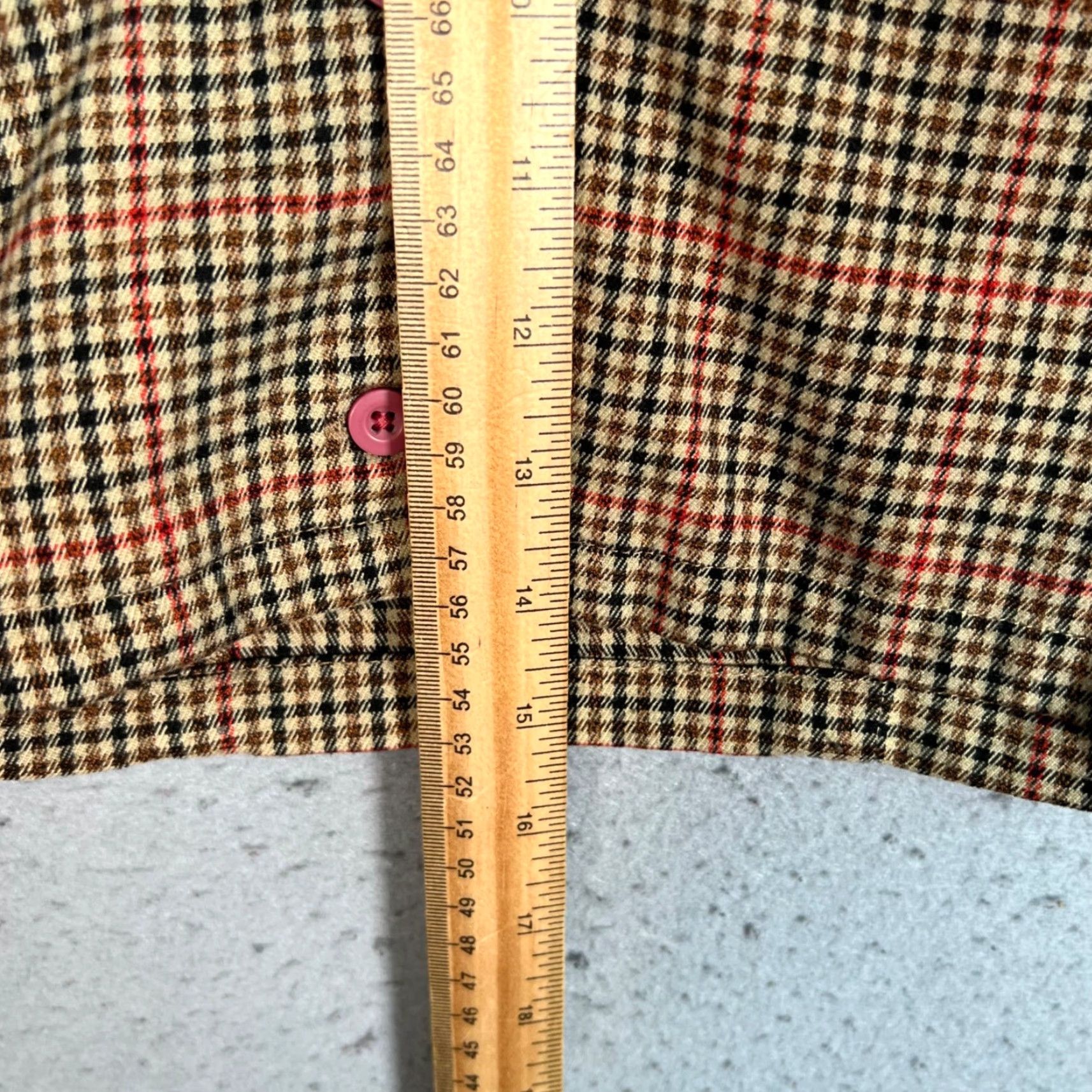 Vintage John Galt Shirt Womens XS Cropped Button-Up Plaid Short Sleeve Lightweight Size XS / US 0-2 / IT 36-38 - 6 Thumbnail
