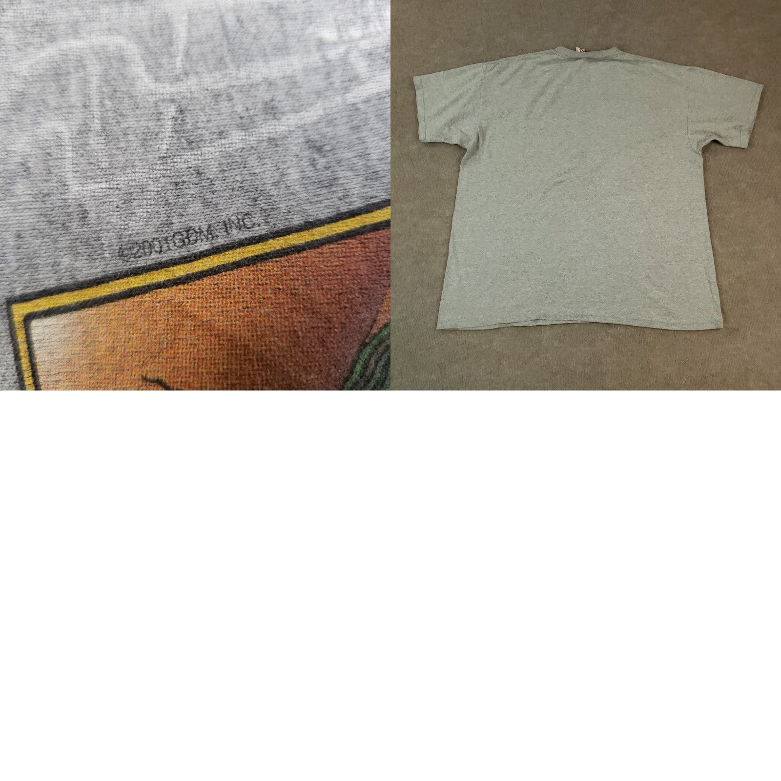 Anvil VINTAGE Grateful Dead Shirt Men's XL Gray Anvil T-Shirt Band Rick Griffin Aoxomoxoa 2001 Shirt Mens XL Gray Band Grateful Dead Size US XL / EU 56 / 4 - 8 Thumbnail