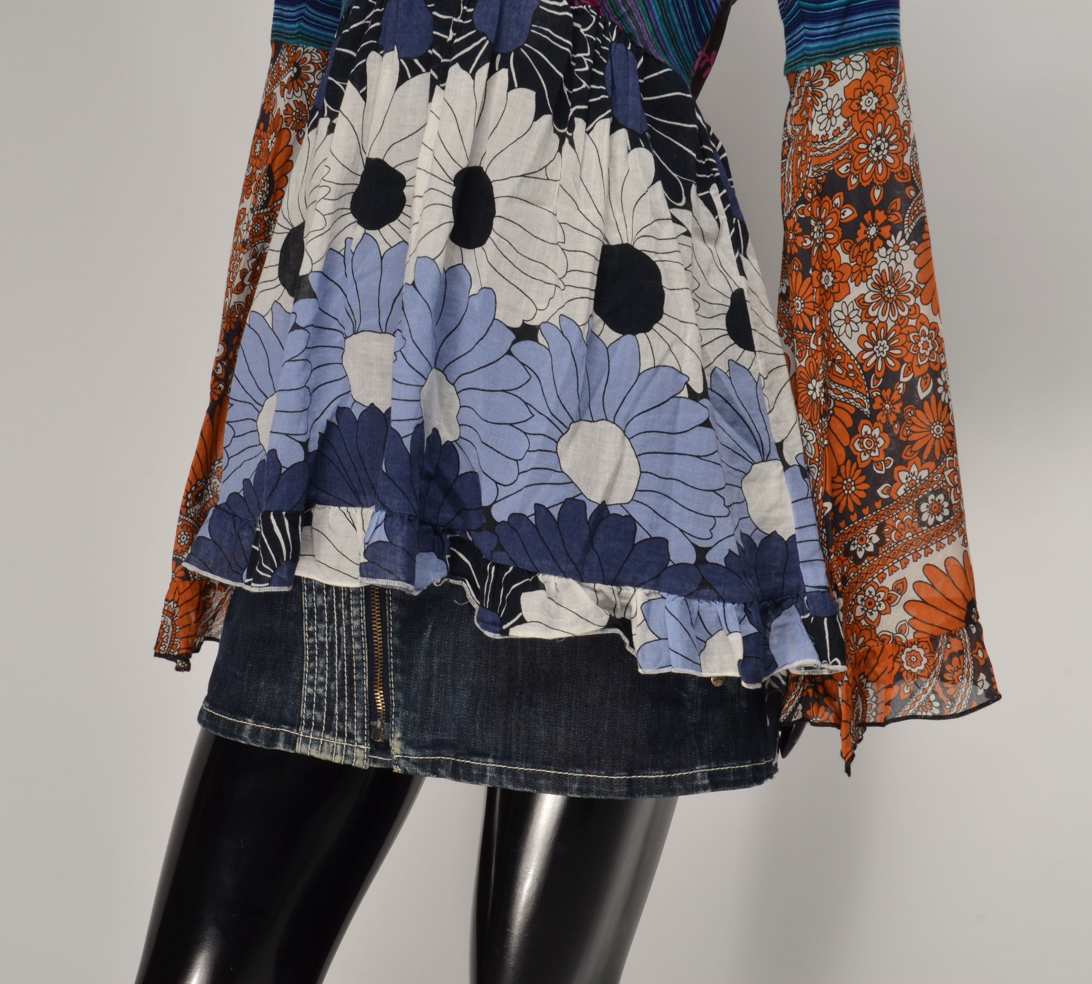 Designer × Vintage Nolita North Little Italy Y2K Fairy Boho Bell Sleeve Floral Size M / US 6-8 / IT 42-44 - 3 Thumbnail