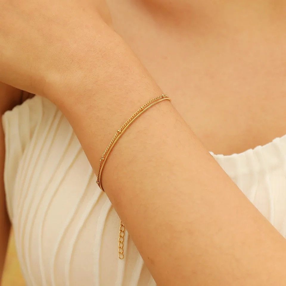 Other Double Layers Chain Bracelet Size ONE SIZE - 3 Thumbnail