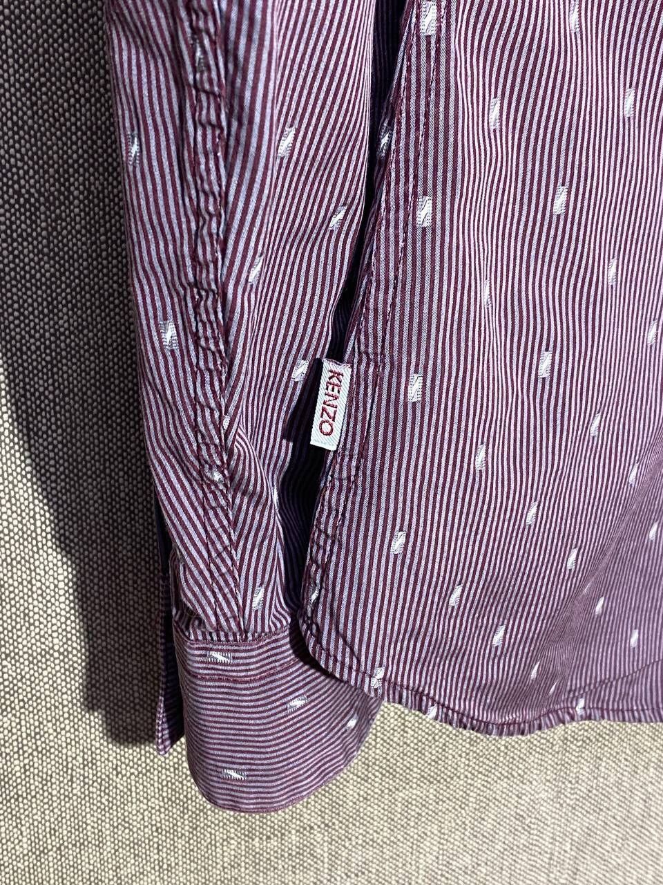 Kenzo Kenzo Striped Graphic Rare Long Sleeve Button-Up Shirt Size US L / EU 52-54 / 3 - 5 Thumbnail