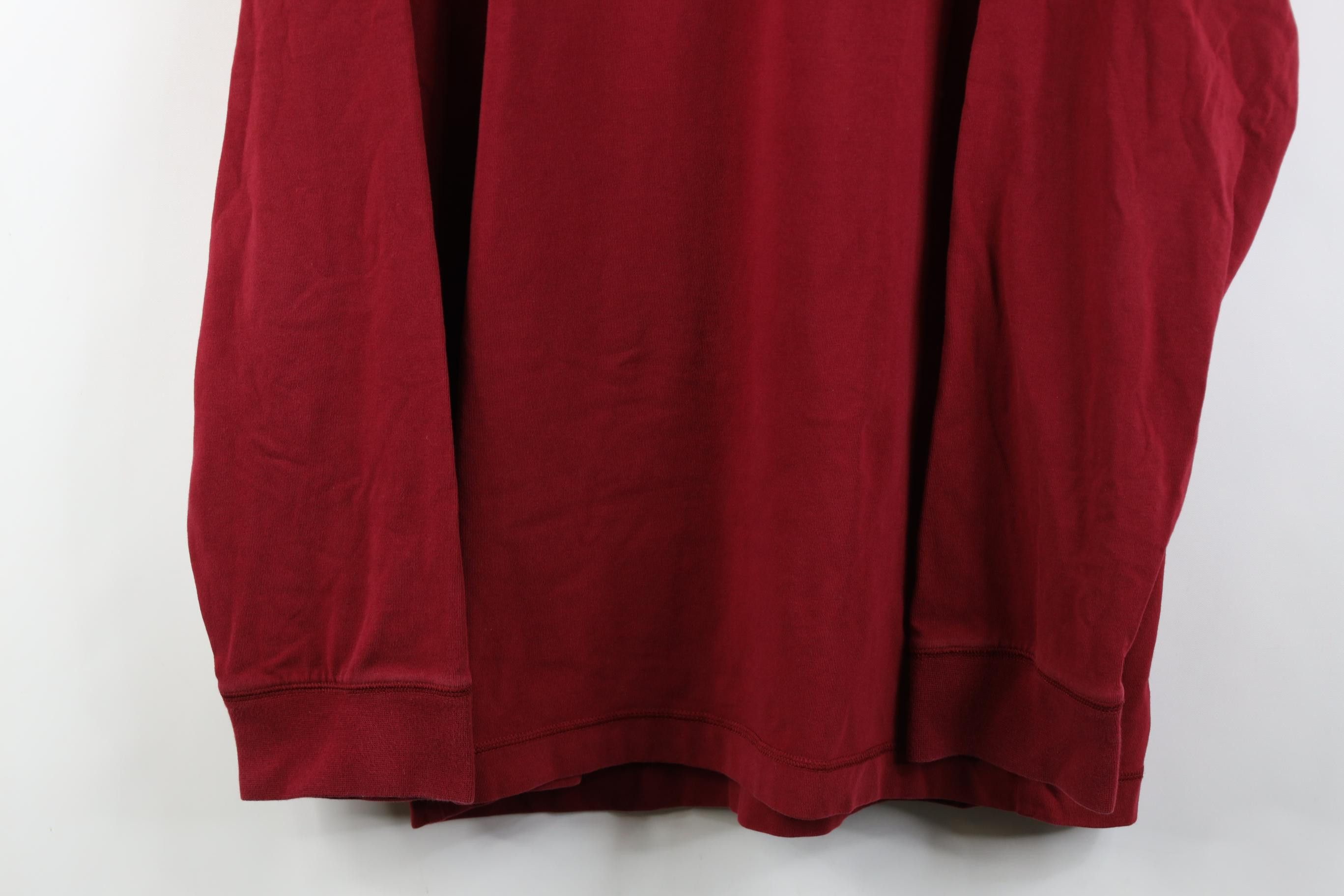Nike Vintage Y2K Nike Travis Mini Swoosh Mock Neck T-Shirt Red Size US L / EU 52-54 / 3 - 3 Thumbnail