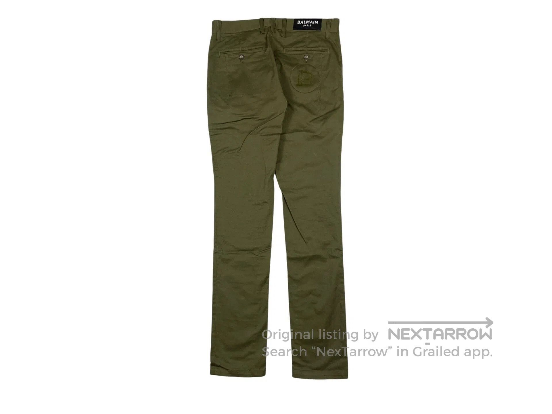 Balmain BALMAIN Military Green Fleece Casual Pants Size US 30 / EU 46 - 2 Thumbnail