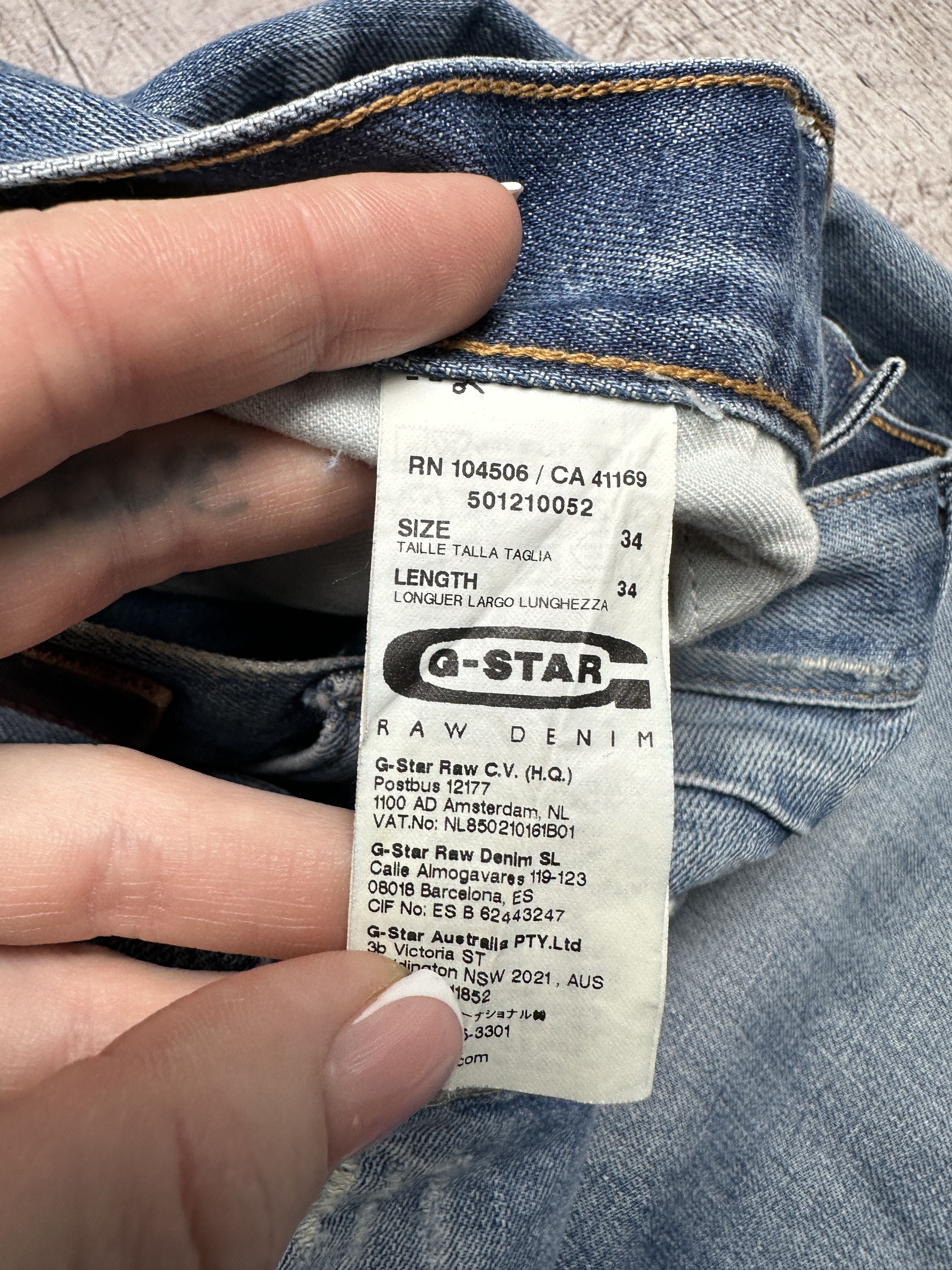 G-Star G Star Raw Radar Low Loose Denim Pants Jeans Size US 34 / EU 50 - 3 Thumbnail