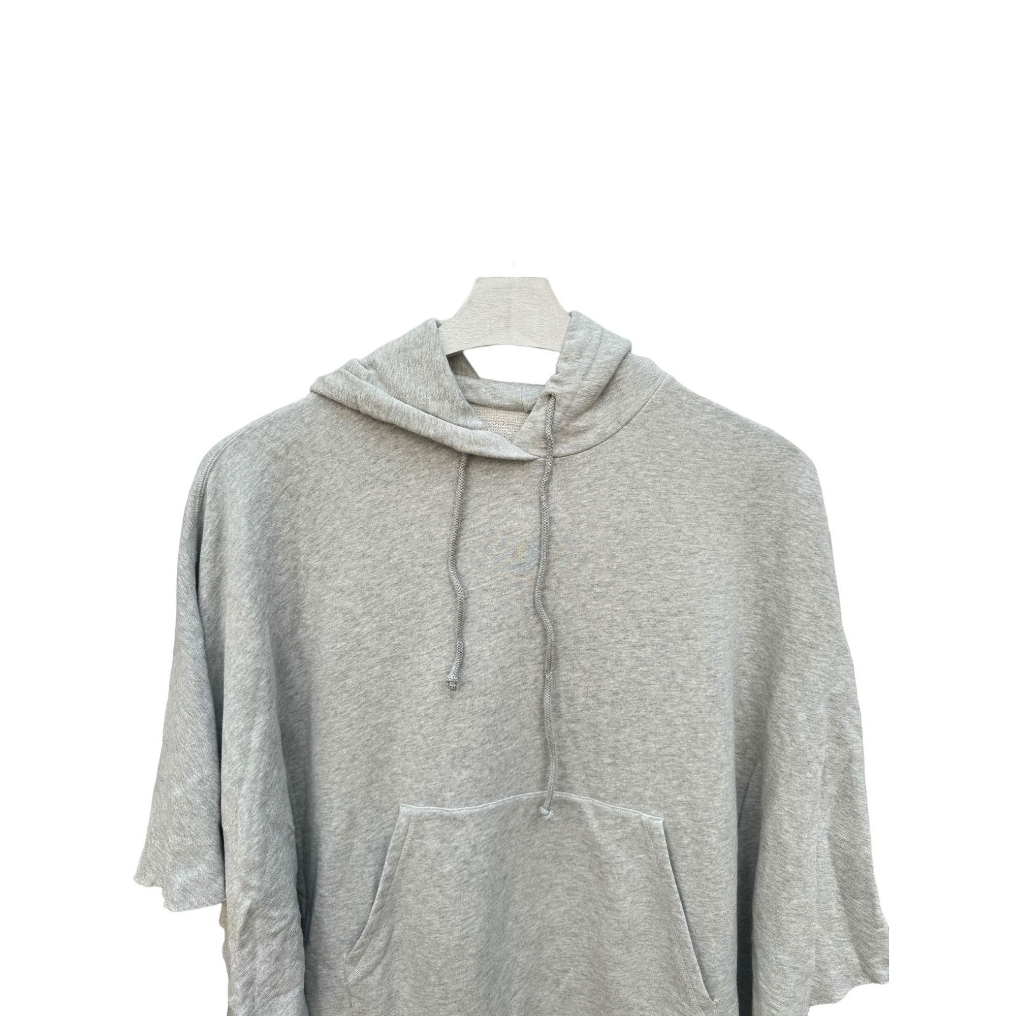 Maison Margiela SS 2017 Grey Oversize Short Sleeves Hoodie Size US M / EU 48-50 / 2 - 4 Thumbnail