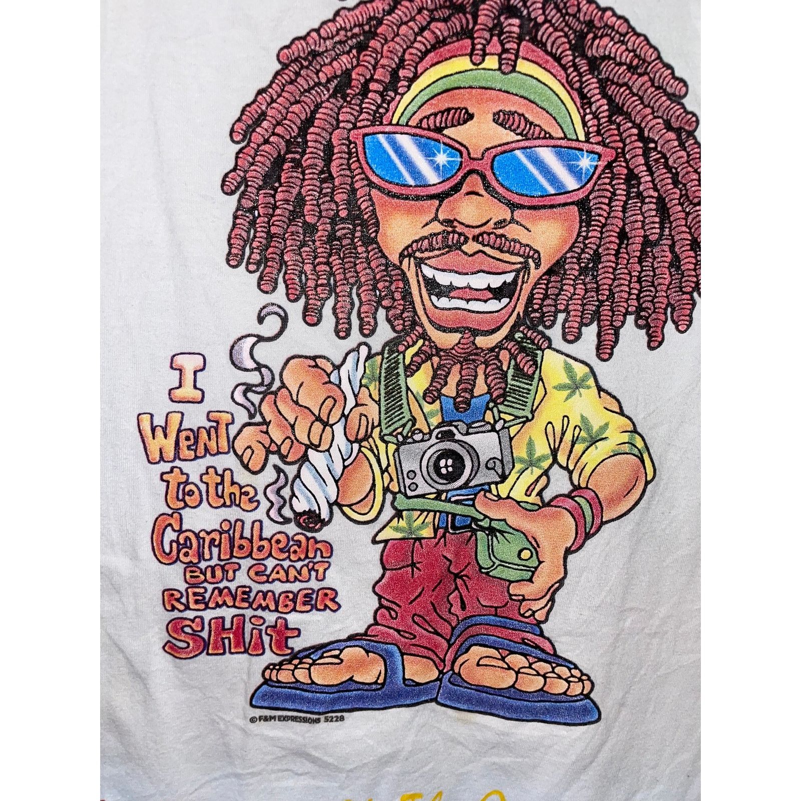 Vintage Vintage Smoking Shirt St Vincent The Grenadines Caribbean XL Size US XL / EU 56 / 4 - 3 Thumbnail