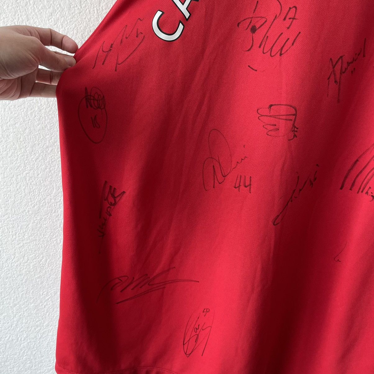 Nike Nike Manchester United 2015-2016 Team Signed Jersey Size US XL / EU 56 / 4 - 4 Thumbnail