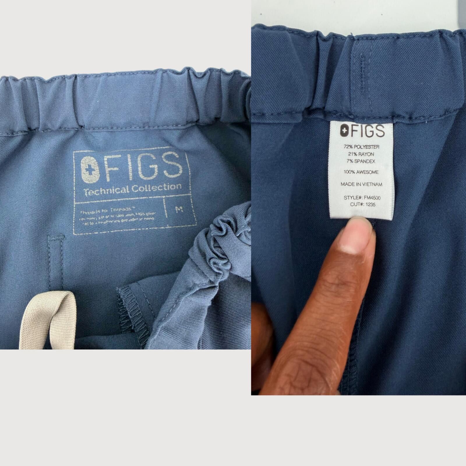 Eileen Fisher FIGS Catarina Scrub Set Navy M Size 32" / US 10 / IT 46 - 4 Thumbnail
