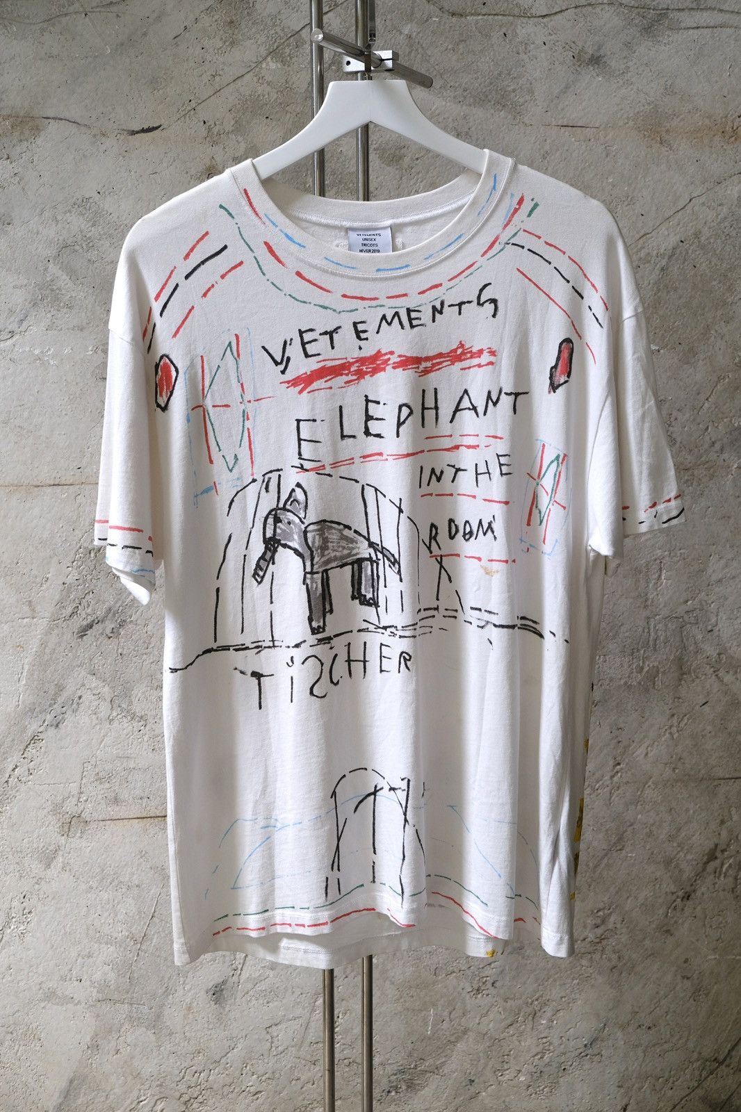 VETEMENTS Elephant In The Room tee ヴェトモン Vetements “Elephant in the Room” Tee 2021 White Demna