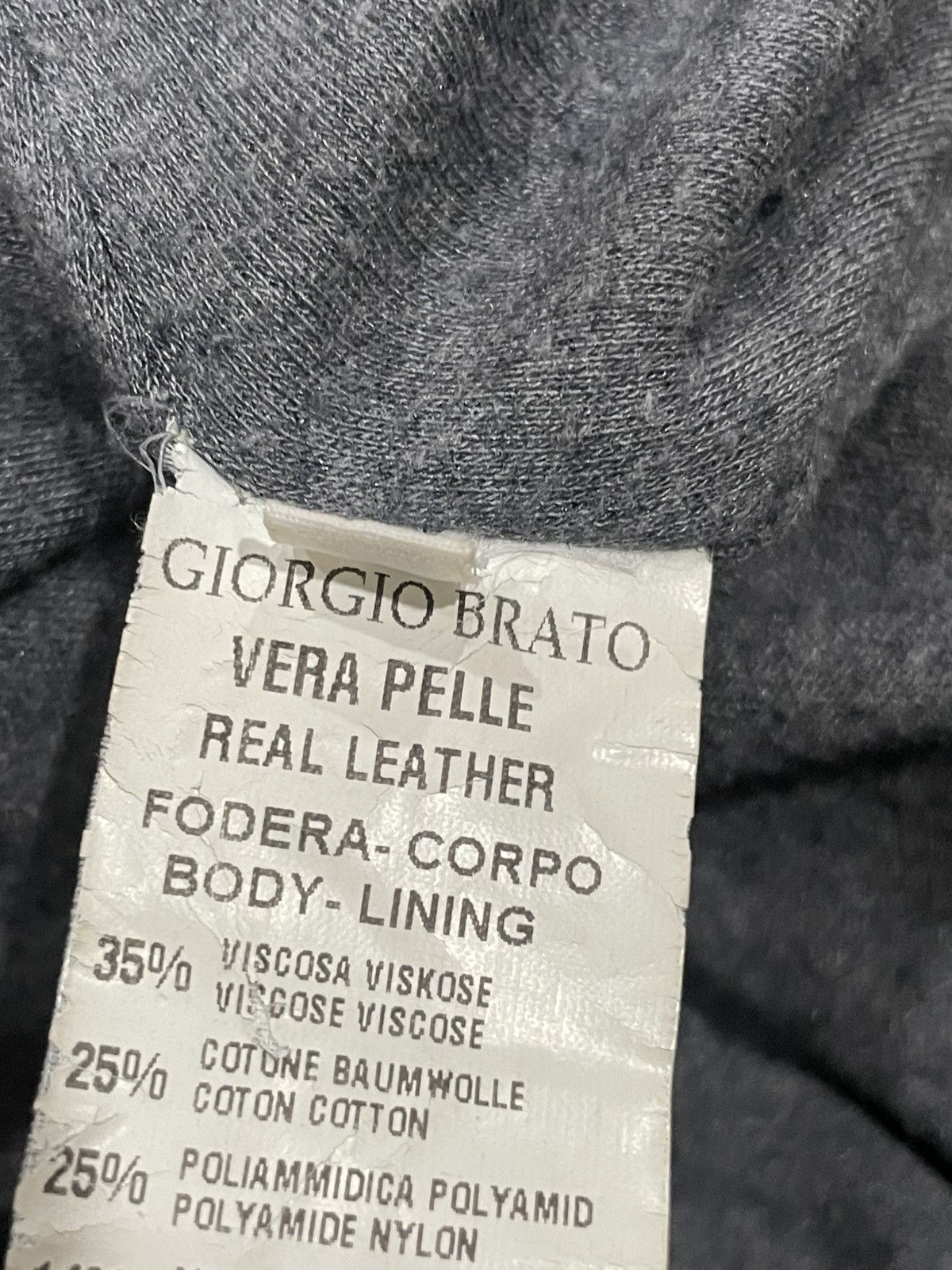Giorgio Brato × Vintage Giorgio Brato Leather Jacket Size US XXS / EU 40 - 4 Thumbnail