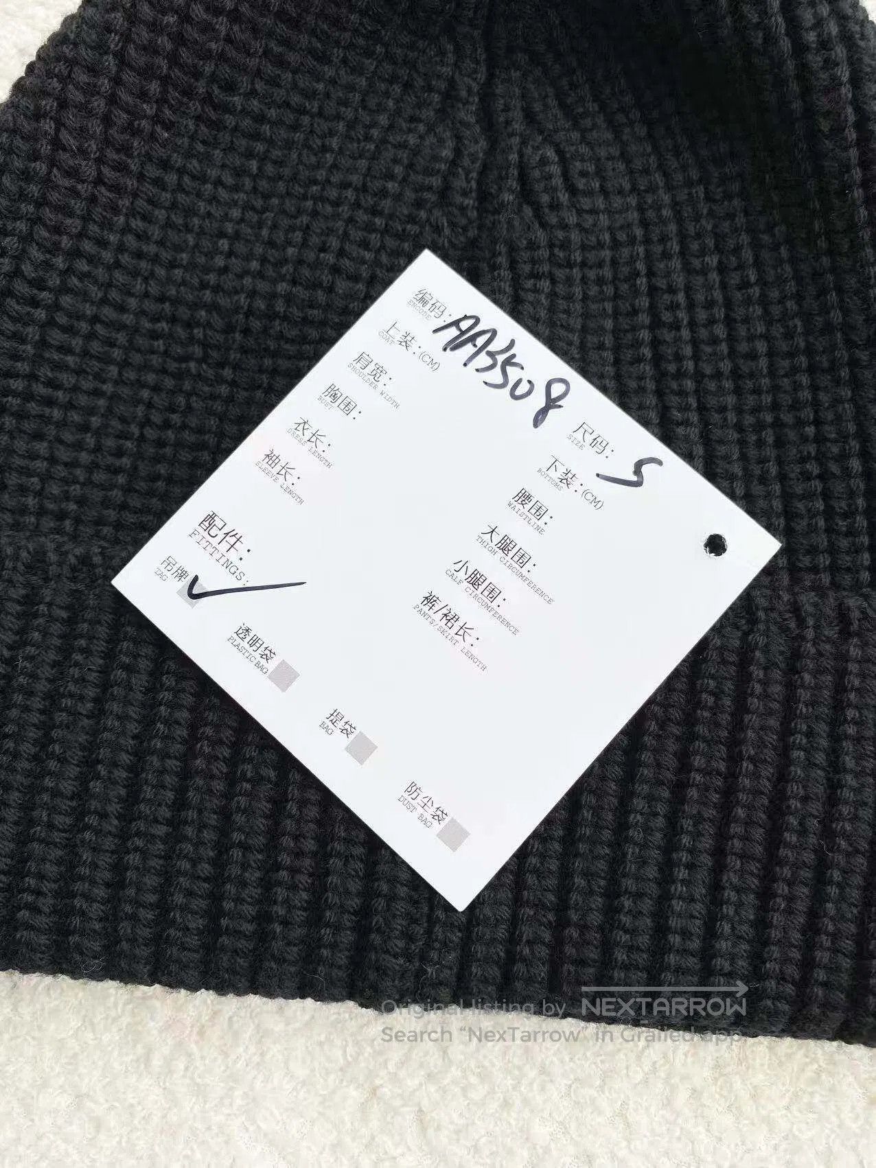 Canada Goose Canada Goose Size S Logo embroidered black knitted hat| Size ONE SIZE - 7 Thumbnail