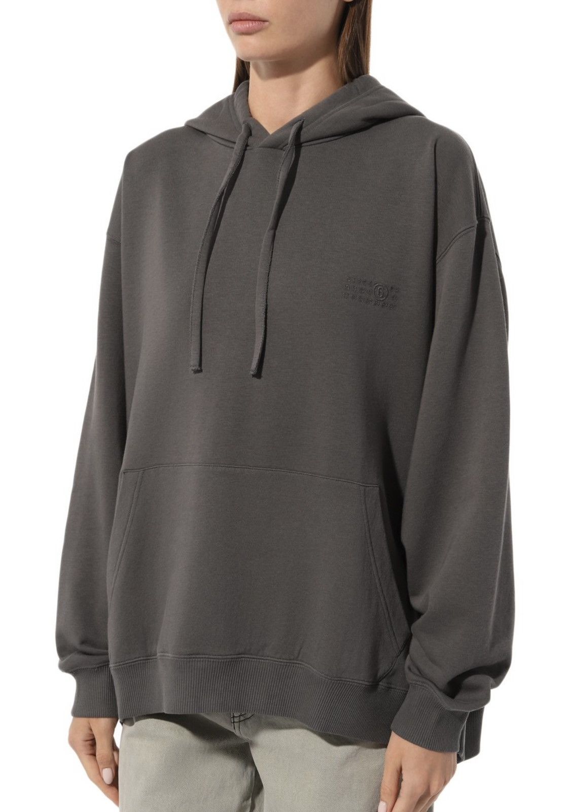 Maison Margiela !DS! SS23 Maison Margiela Logo Gray Oversized Hoodie Size XL / US 12-14 / IT 48-50 - 2 Thumbnail