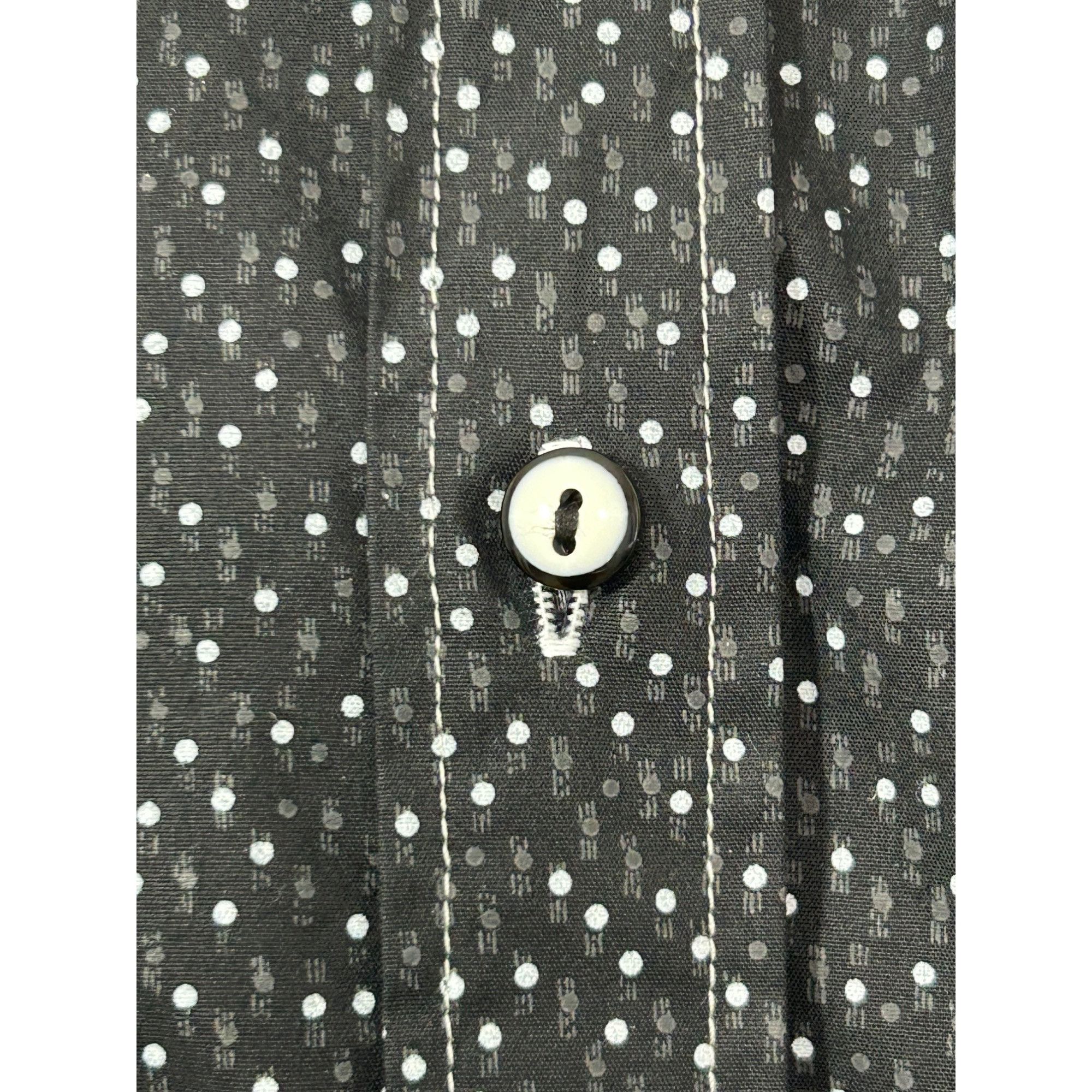 Other Envy Collection Men’s Button Down Shirt M Black Grey Trim Po Size US M / EU 48-50 / 2 - 9 Thumbnail