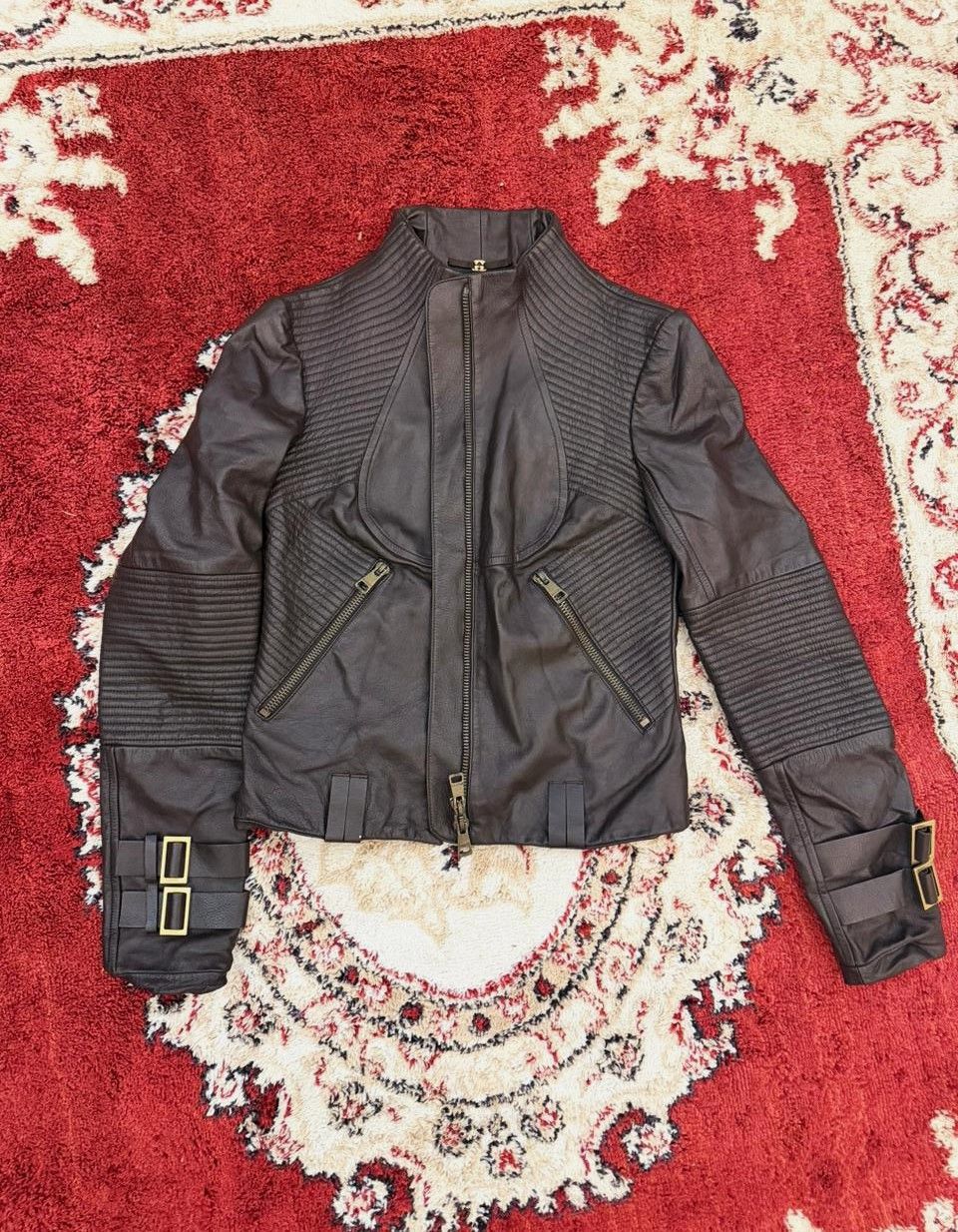 Gucci Gucci Vintage Women’s Leather Jacket Tom Ford Era Y2k 42IT Size M / US 6-8 / IT 42-44 - 2 Thumbnail