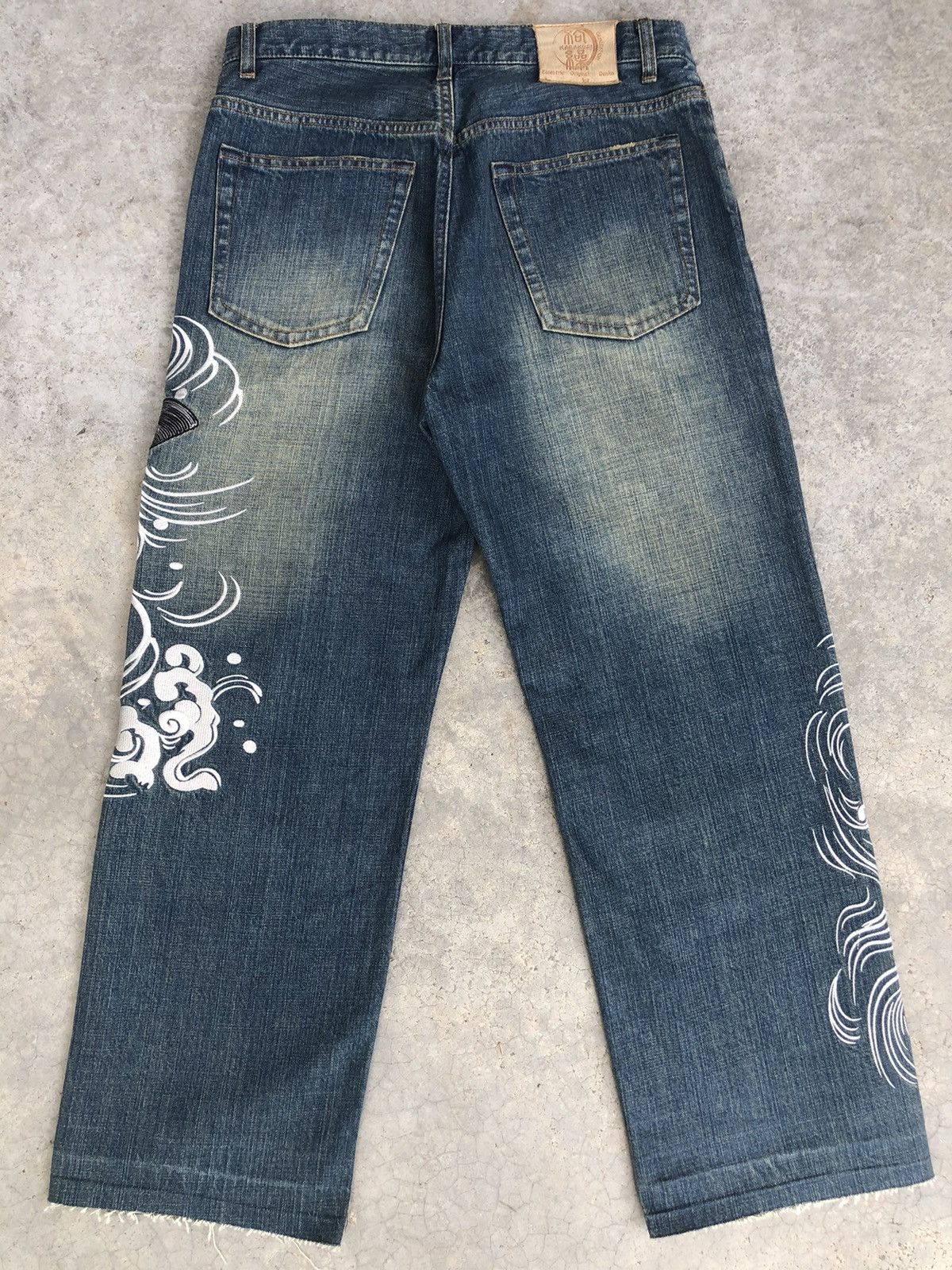 Karakuri Tamashii Karakuri Tamashii Embroidered Jeans Distressed Size US 32 / EU 48 - 2 Thumbnail