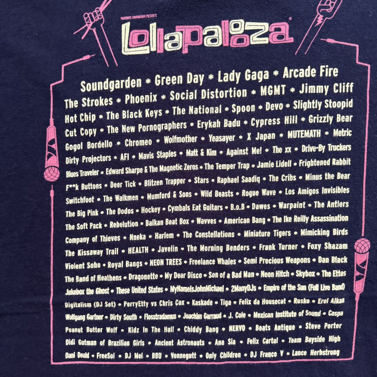 Anvil Vintage Lollapalooza 2010 Grant Park Chicago Tee Size US XL / EU 56 / 4 - 6 Thumbnail